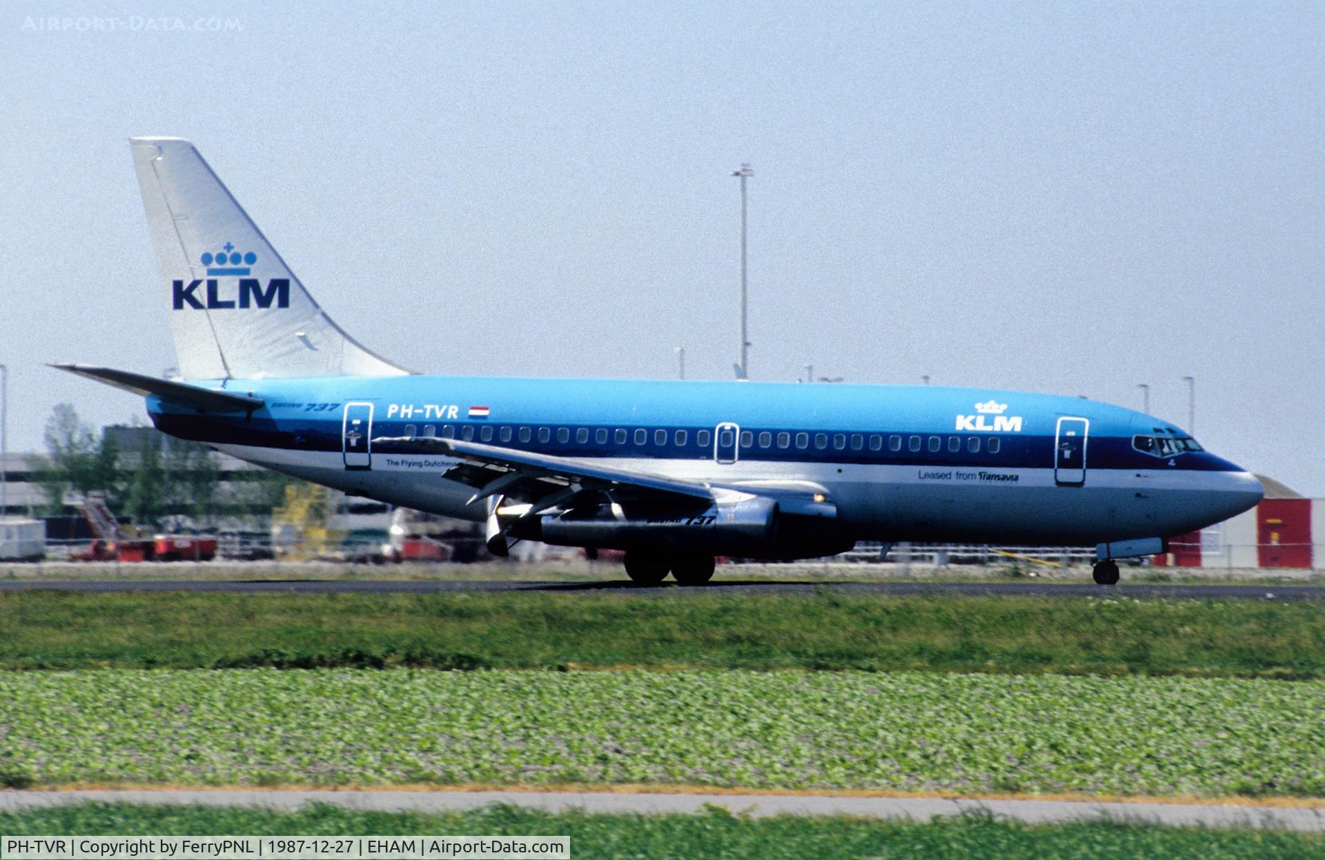 PH-TVR, 1980 Boeing 737-2K2A C/N 22025-647, Landing of KLM B732