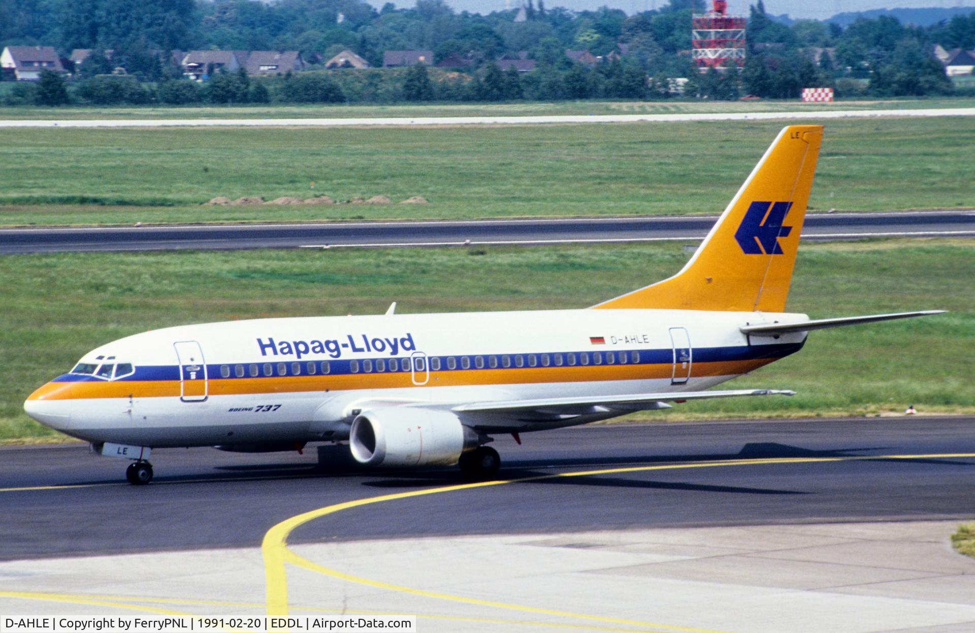 D-AHLE, 1990 Boeing 737-5K5 C/N 24776, Hapag-Lloyd B735