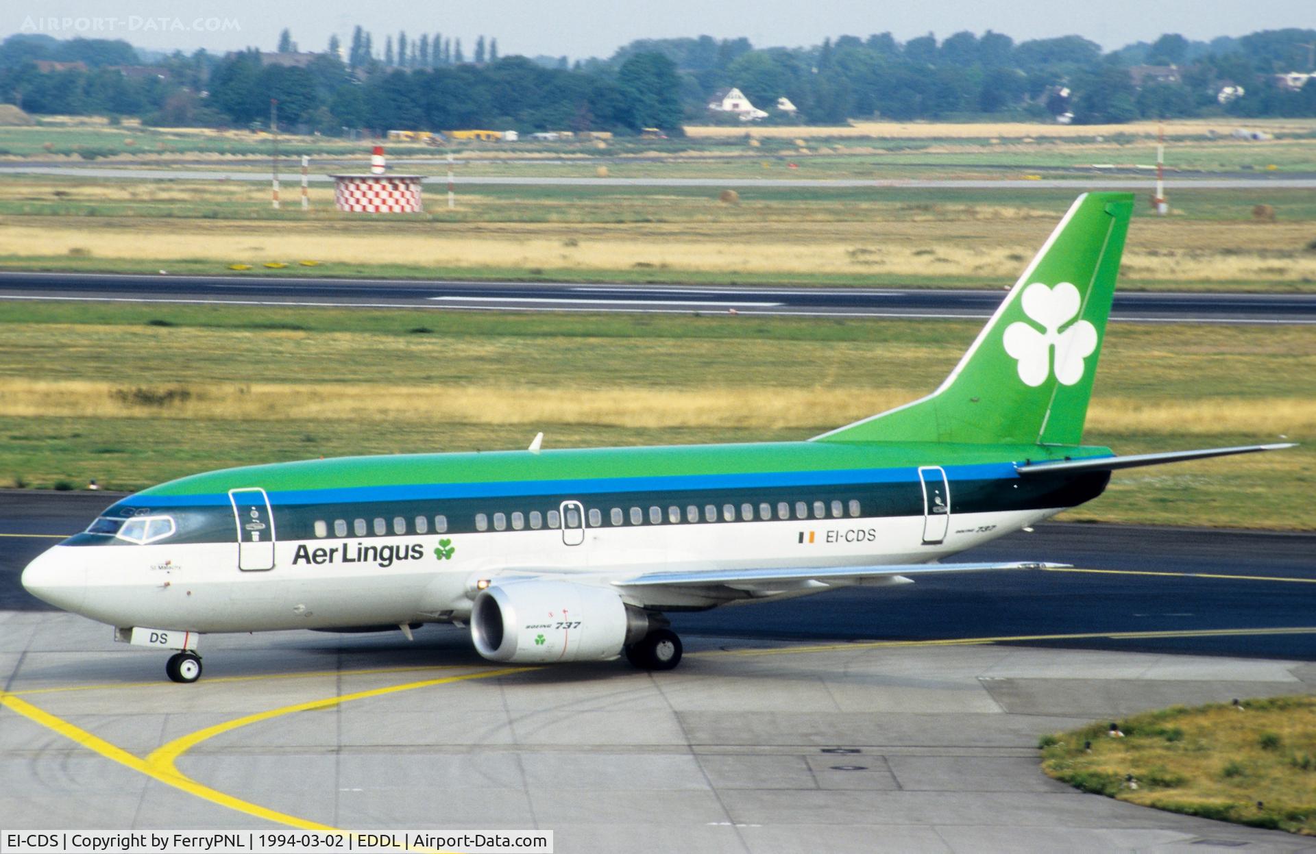EI-CDS, 1993 Boeing 737-548 C/N 26287, Aer Lingus B735 entering DUS terminal area