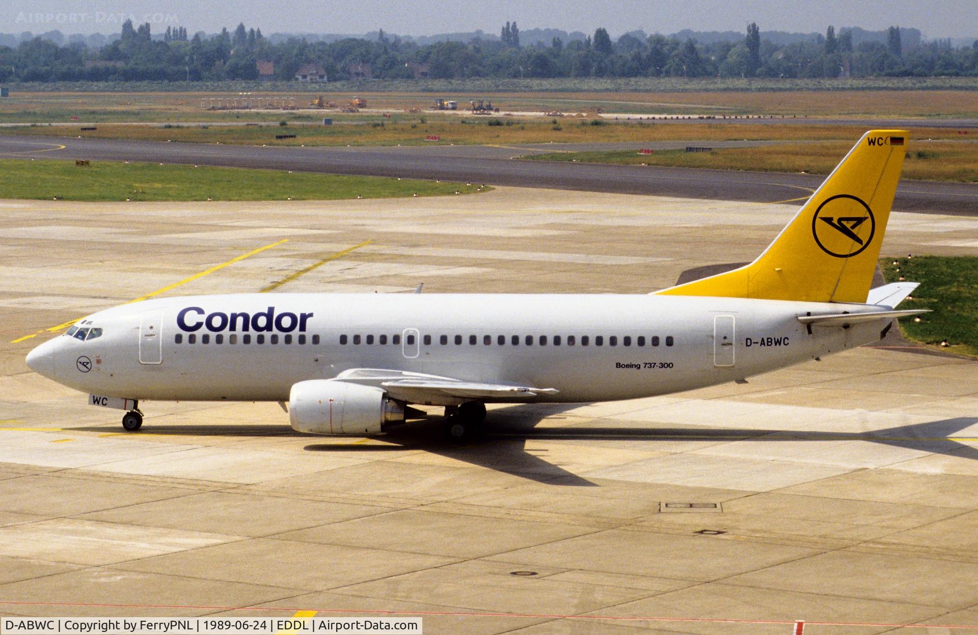 D-ABWC, 1987 Boeing 737-330 C/N 23835, Condor B733