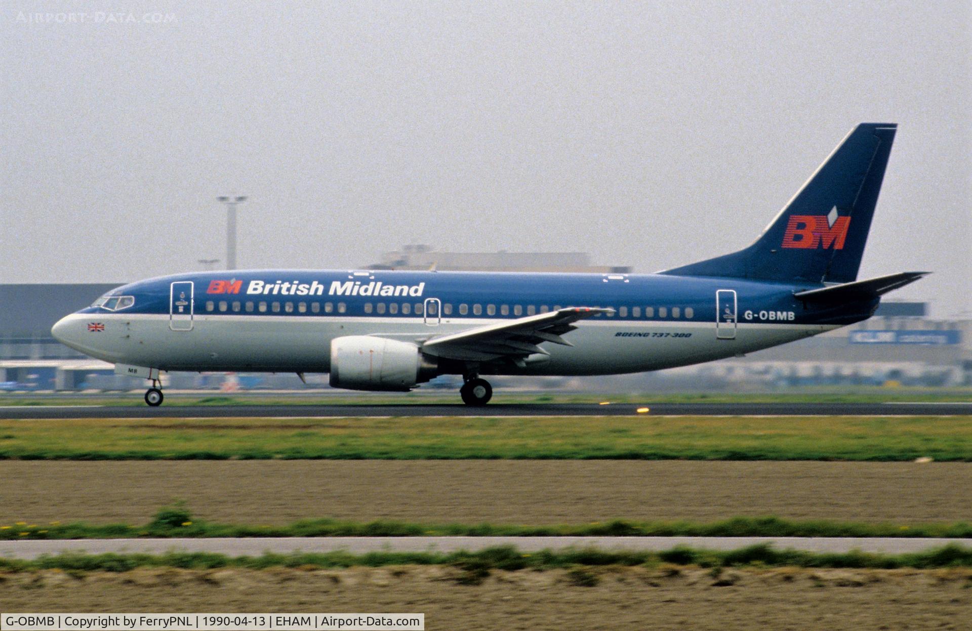 G-OBMB, 1987 Boeing 737-33A C/N 23832, British Midland B733 departing