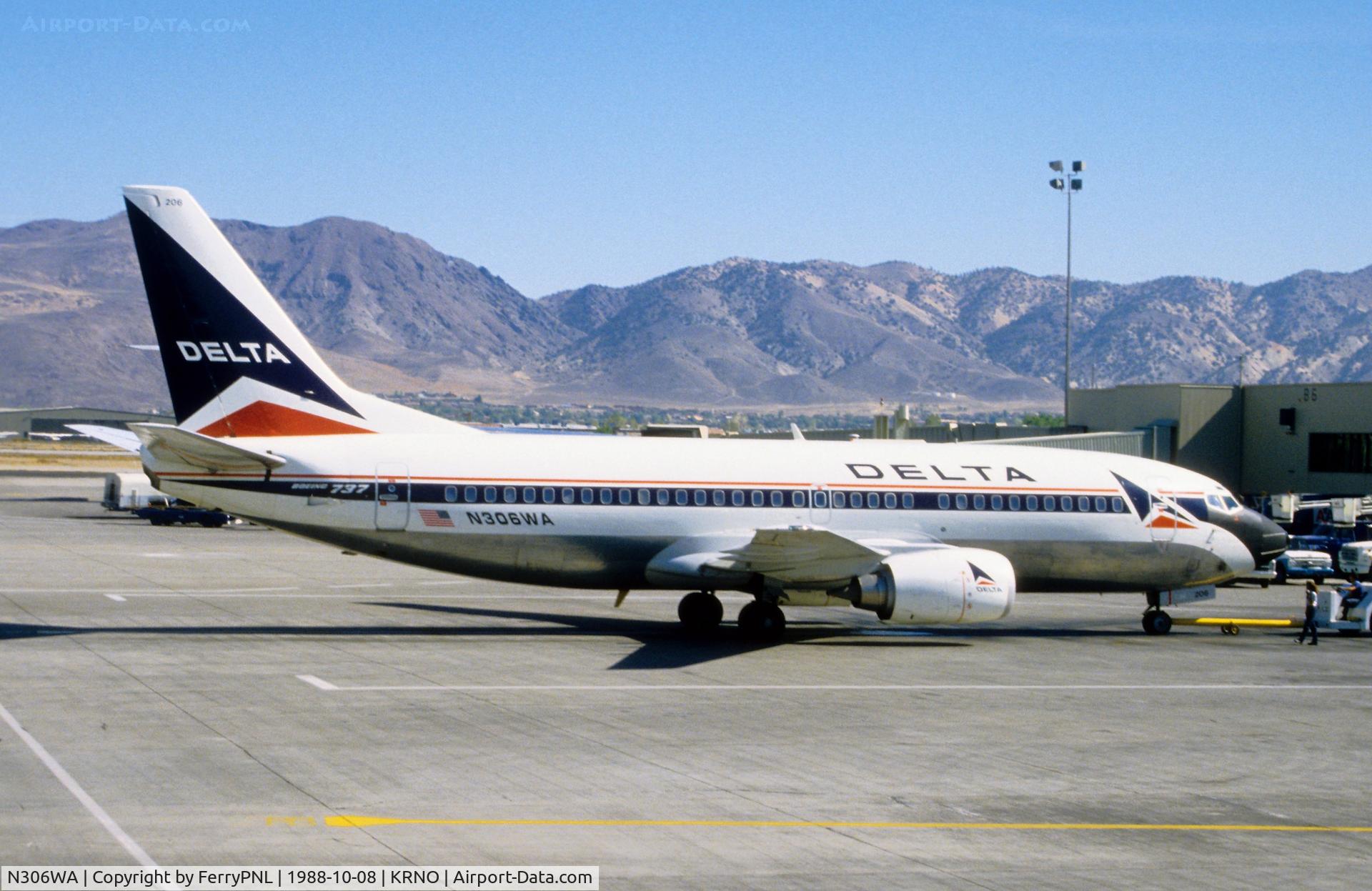 N306WA, 1985 Boeing 737-347 C/N 23347, Delta B733