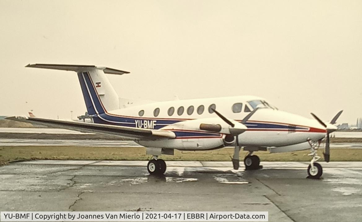 YU-BMF, 1980 Beech 200 King Air C/N BB-652, scan from slide
