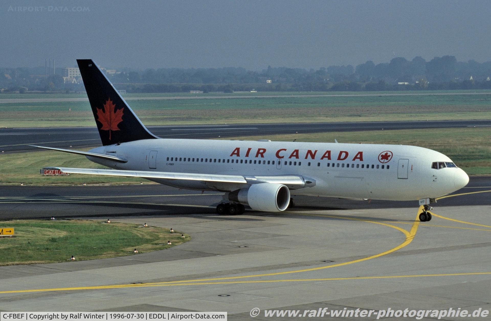 C-FBEF, 1989 Boeing 767-233 C/N 24323, Boeing 767-233ER - AC ACA Air Canada - 24323 - C-FBEF - 30.07.1996 - DUS