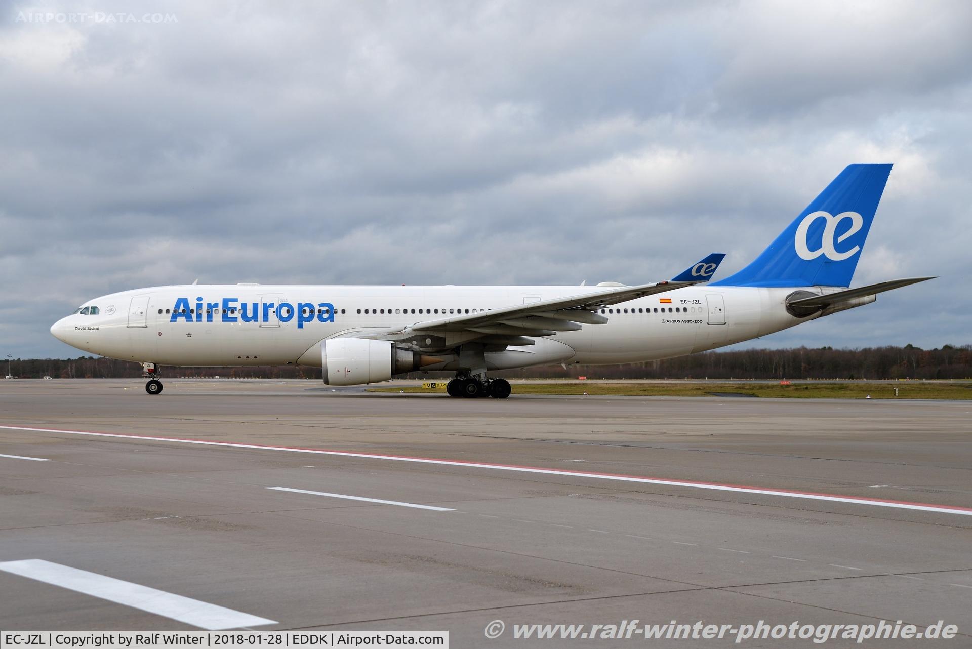 EC-JZL, 2007 Airbus A330-202 C/N 814, Airbus A330-202 - UX AEA Air Europa 'David Bisbal' - 814 - EC-JZL - 28.01.2018 - CGN