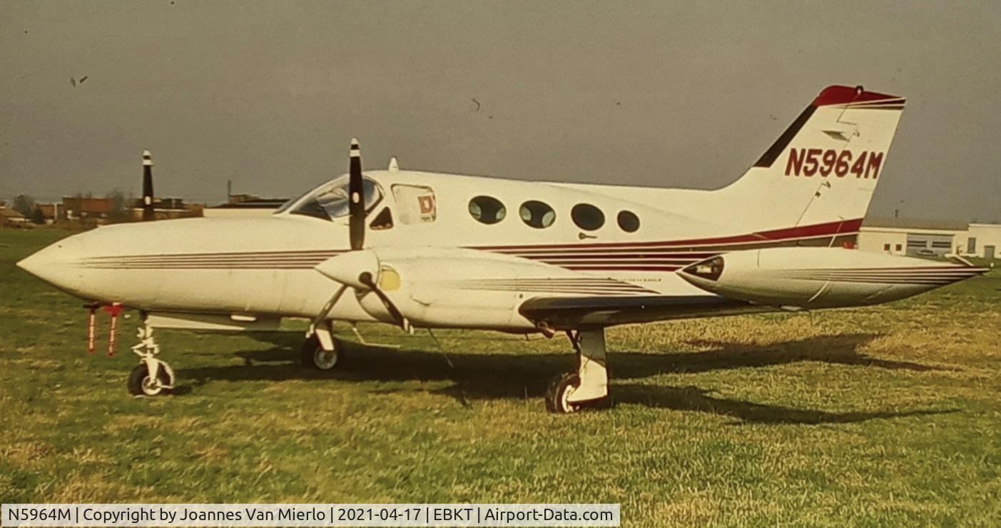 N5964M, 1971 Cessna 421B Golden Eagle C/N 421B0207, scan from slide