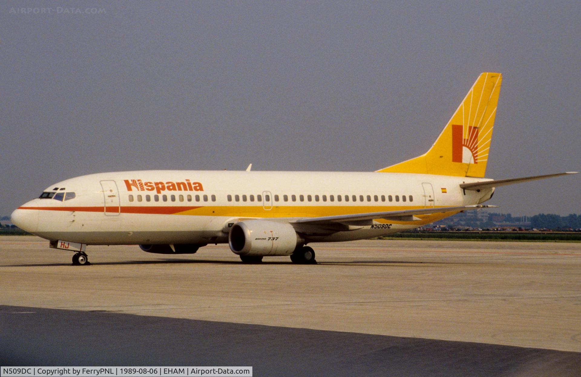 N509DC, 1987 Boeing 737-33A C/N 23636, Former Hispania B733 stored in AMS awaiting delivery to America West Airlines