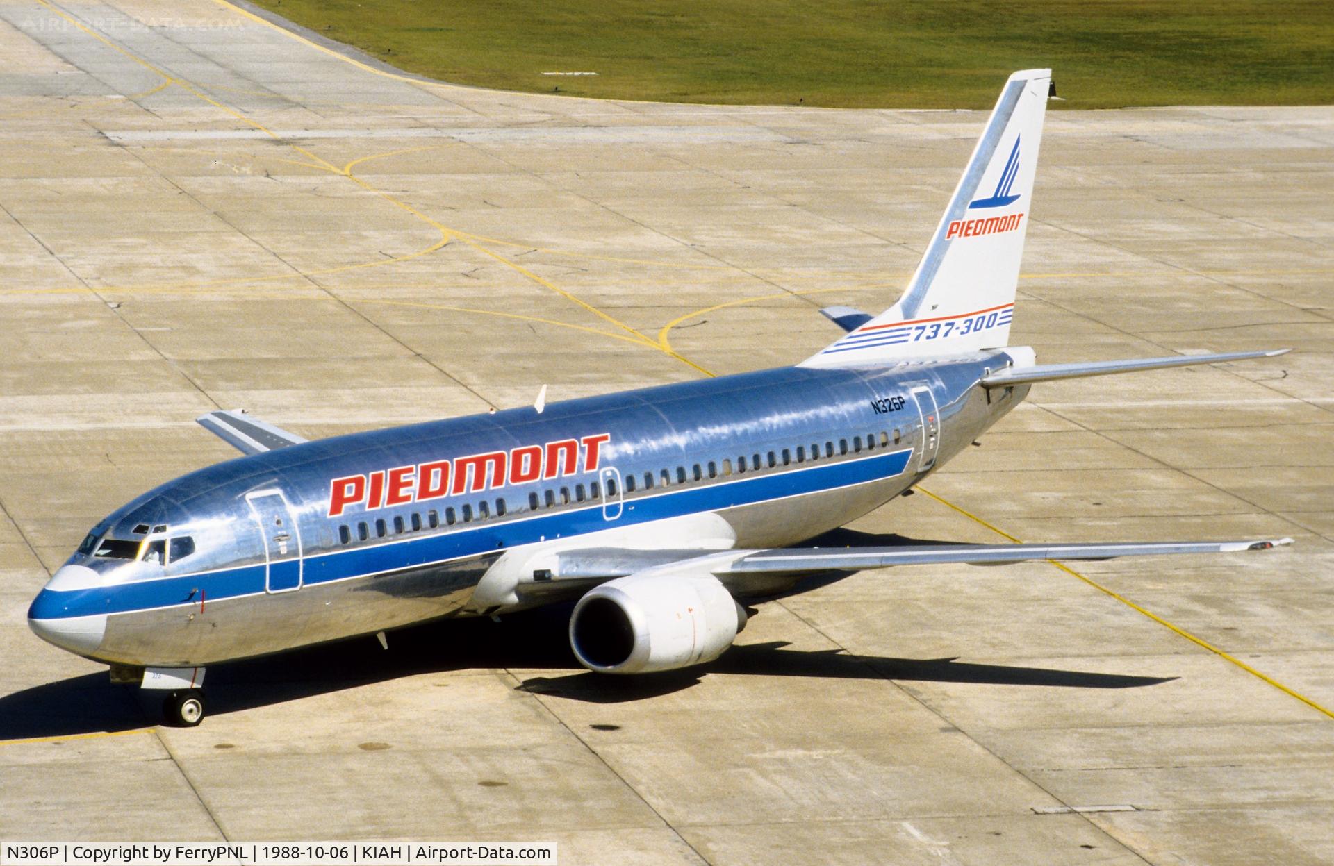 N306P, 1985 Boeing 737-301 C/N 23258, Piedmont B733