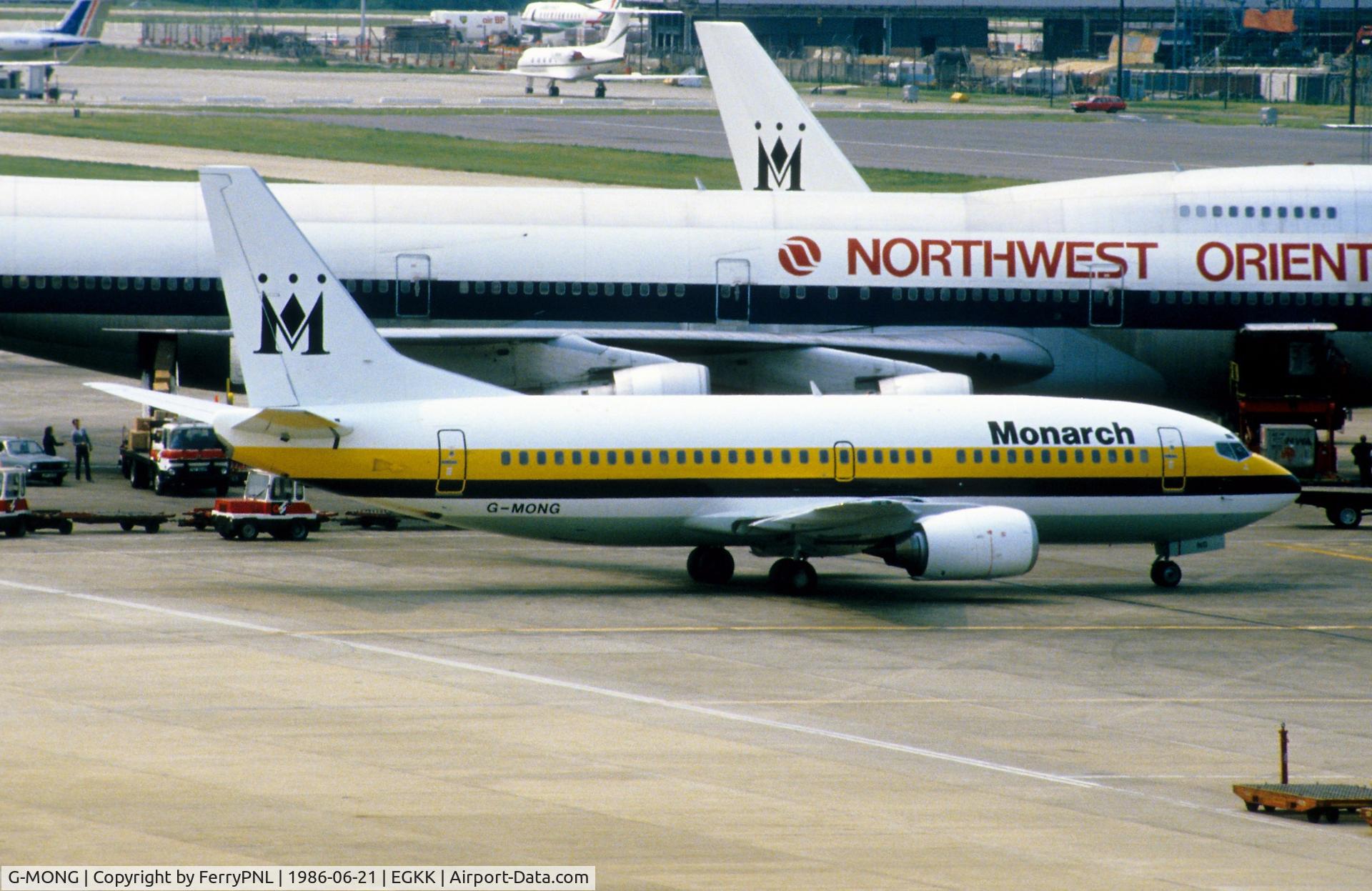 G-MONG, 1986 Boeing 737-3Y0 C/N 23498, Monarch B733