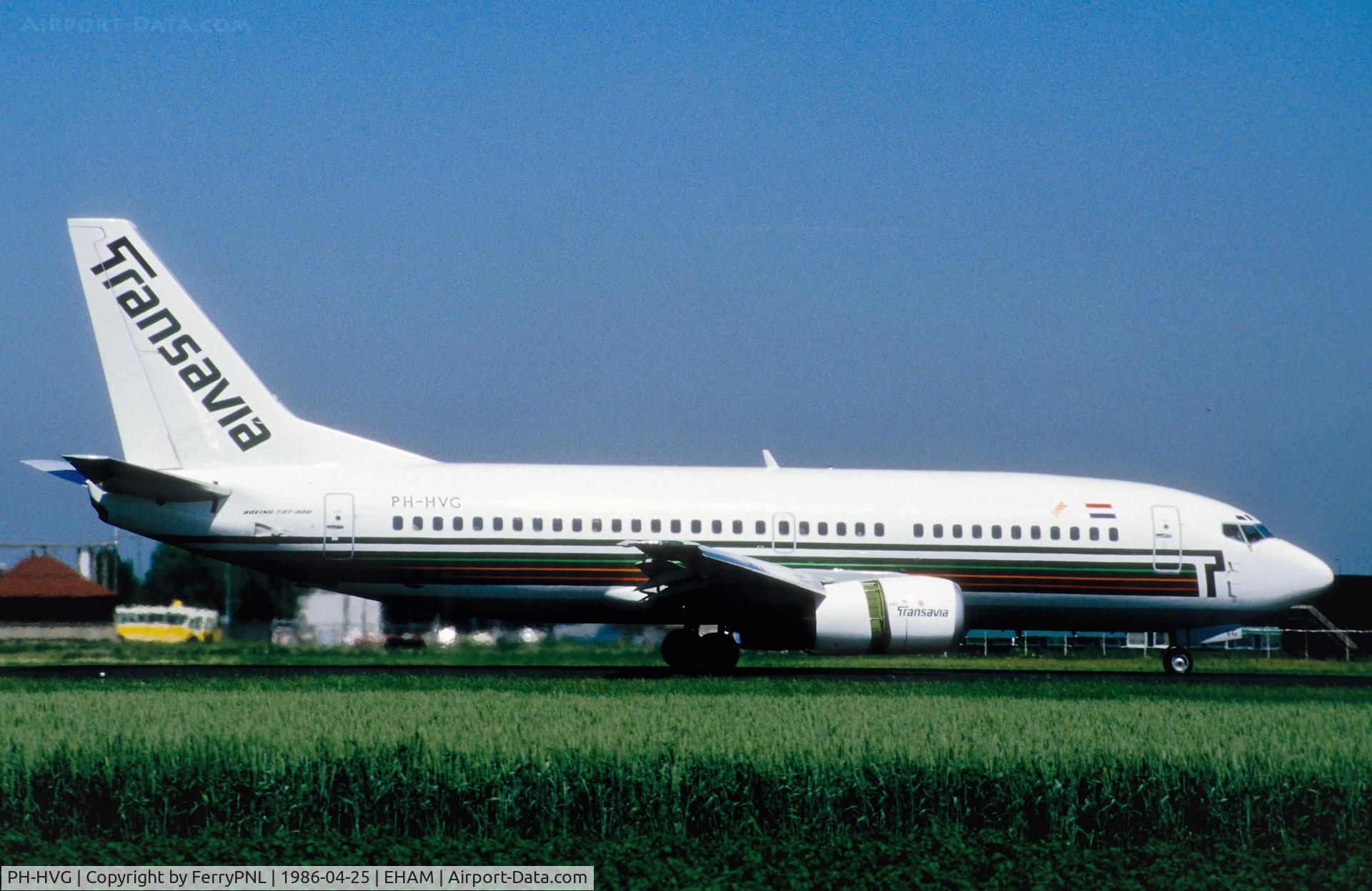 PH-HVG, 1986 Boeing 737-3K2 C/N 23412, Transavia B733 landing