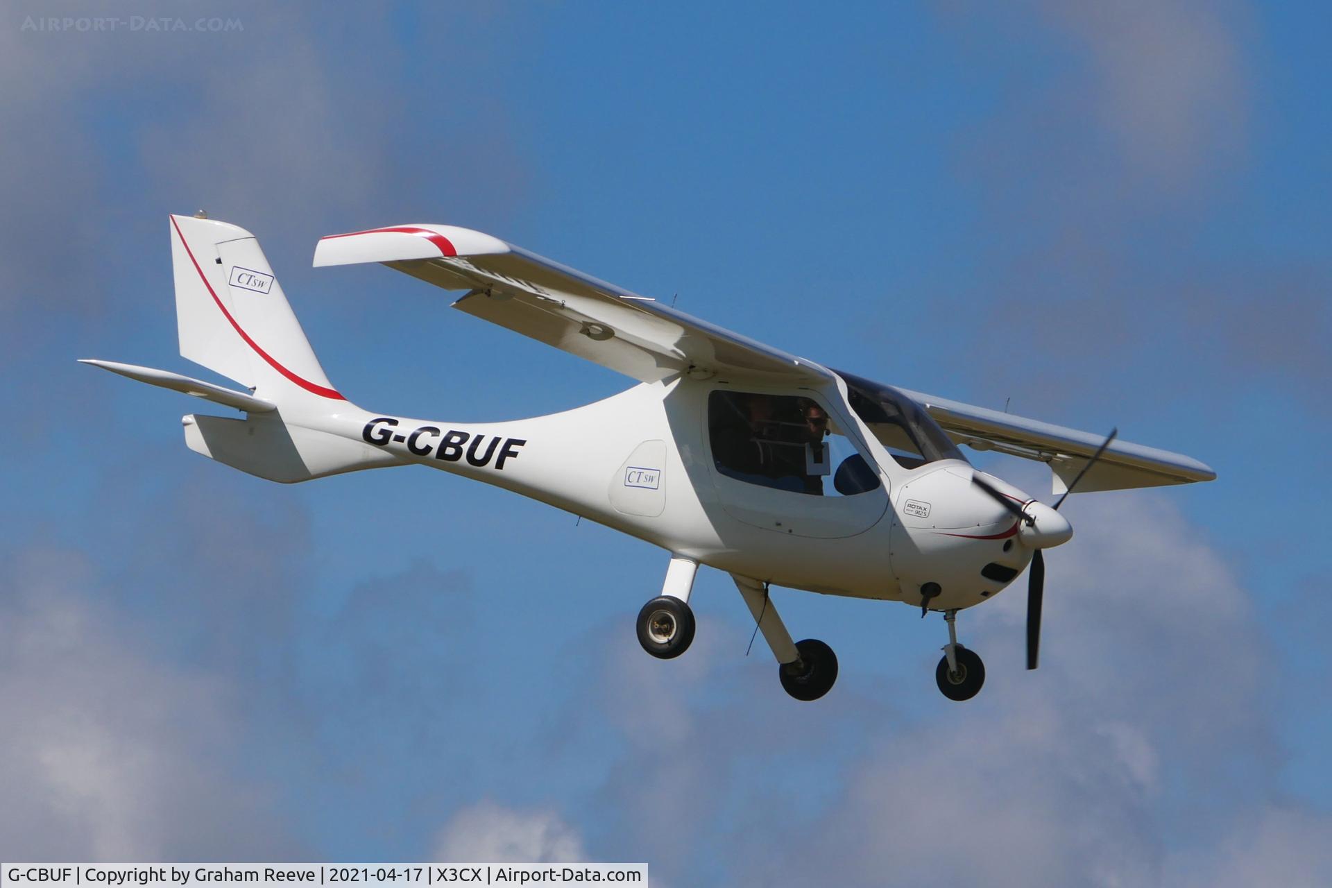 G-CBUF, 2002 Flight Design CT2K C/N 7901, Landing at Northrepps.