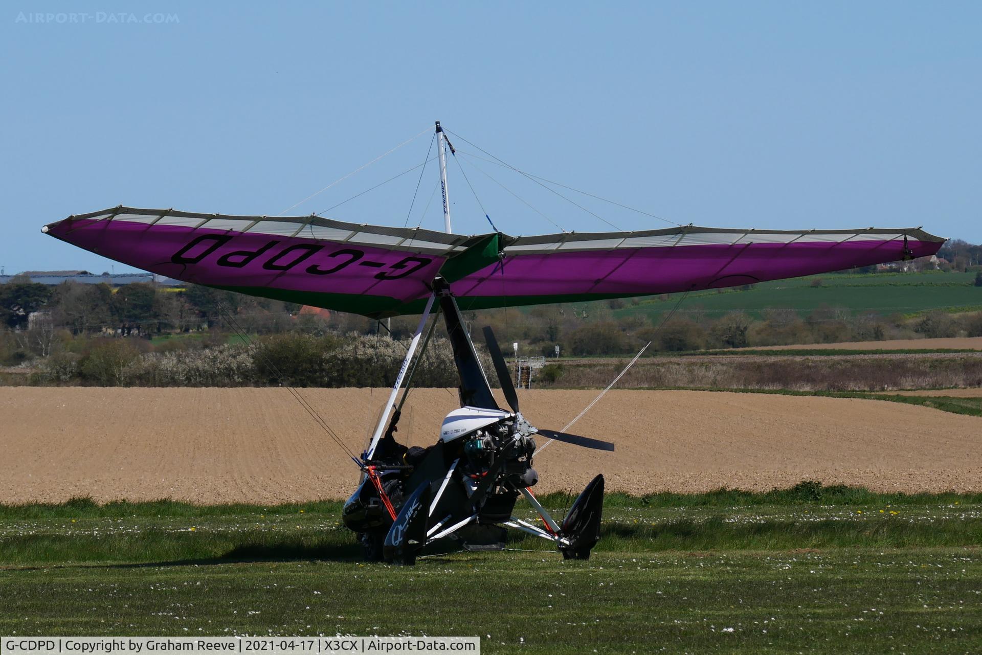 G-CDPD, 2004 Mainair Pegasus Quik C/N 8051, Parked at Northrepps.