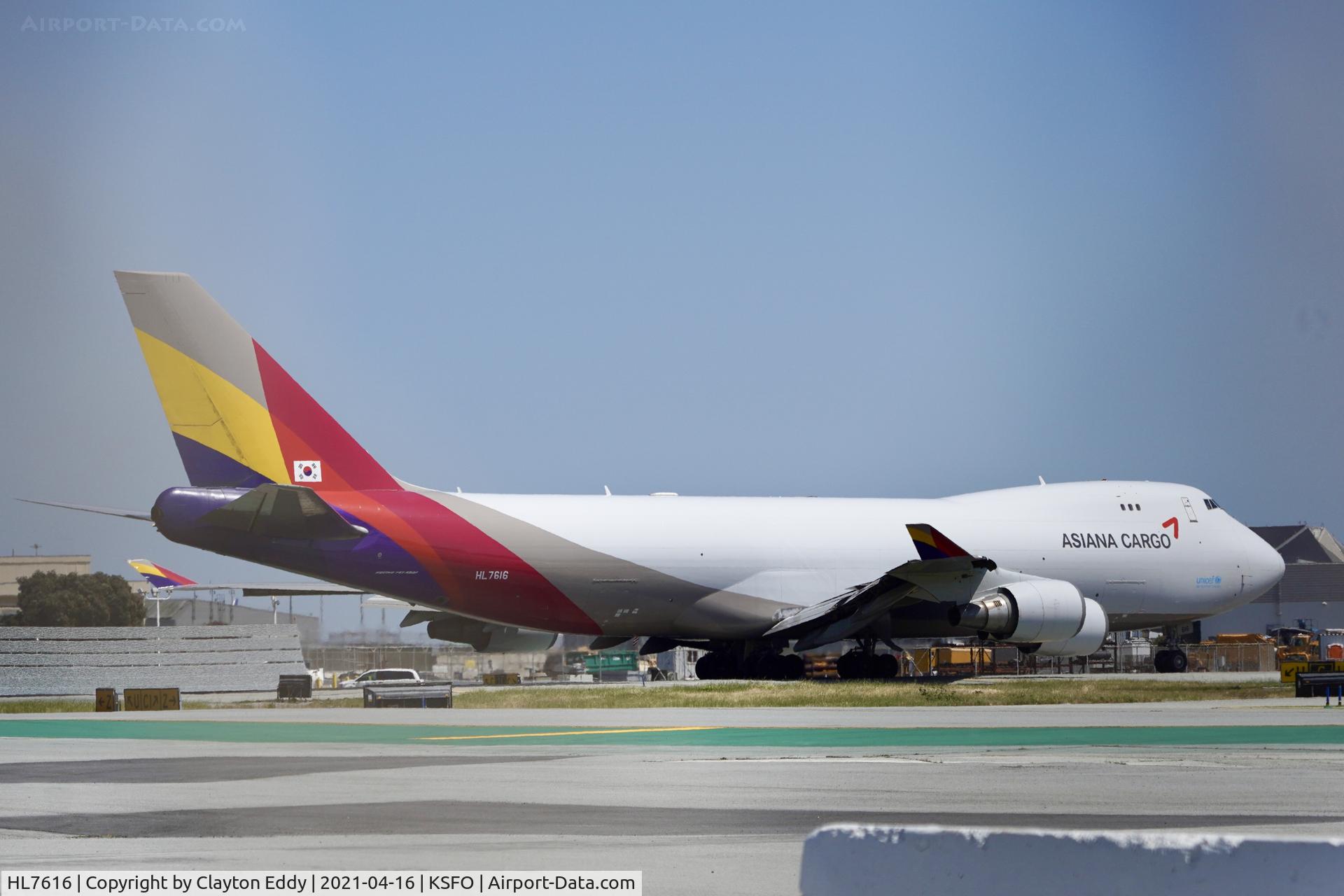 HL7616, 2004 Boeing 747-446F (SCD) C/N 33748, SFO 2021.