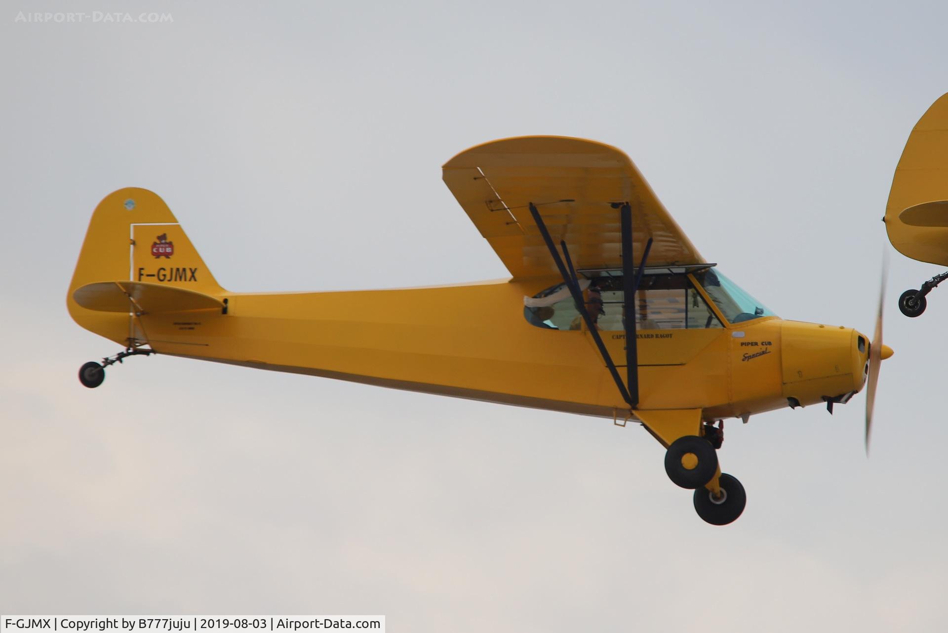 F-GJMX, Piper PA-11 Cub Special C/N 11-1060, over Jullouville