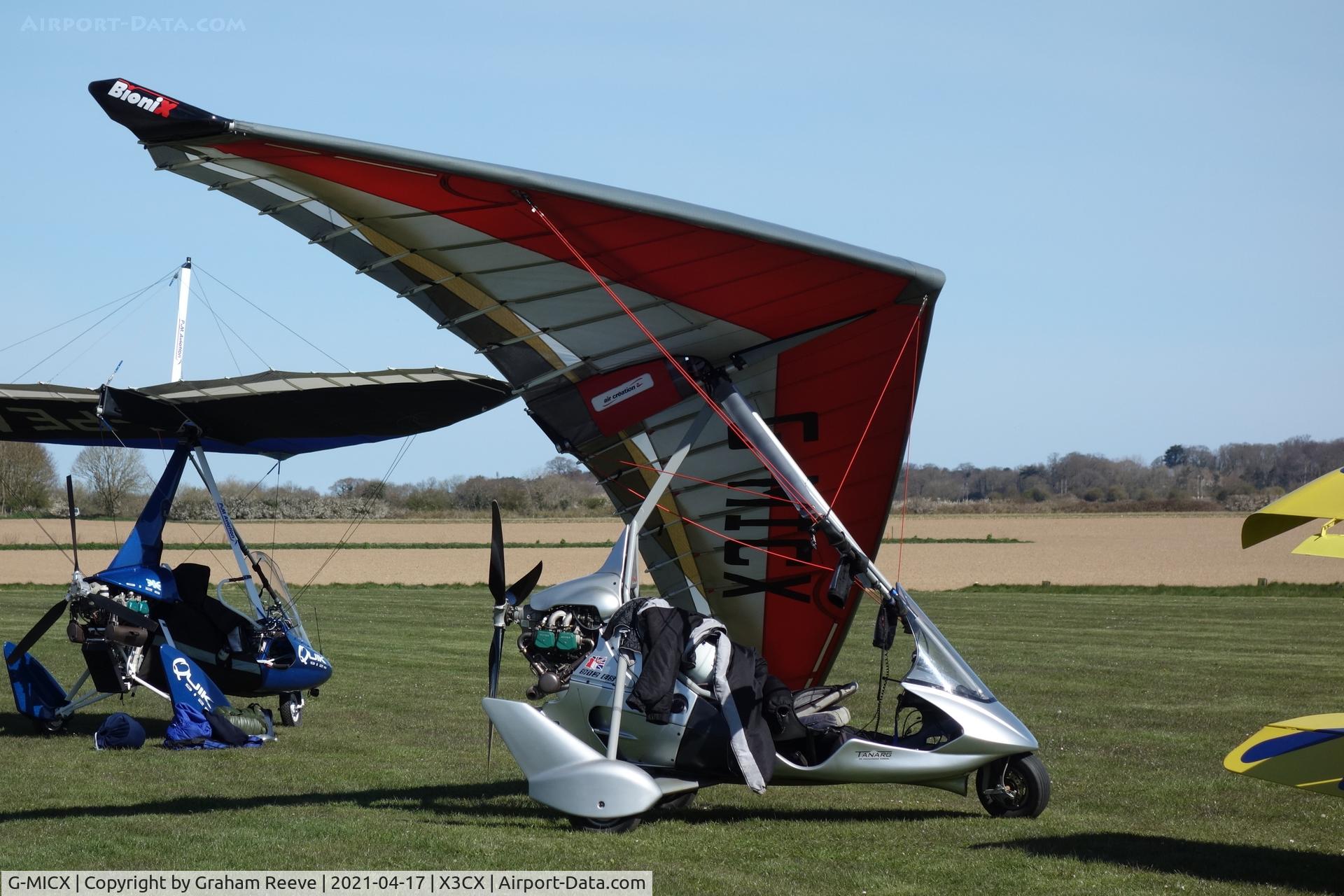 G-MICX, 2015 Air Creation Tanarg / BioniX 13 912S-1 C/N BMAA/HB/671, Parked at Northrepps.