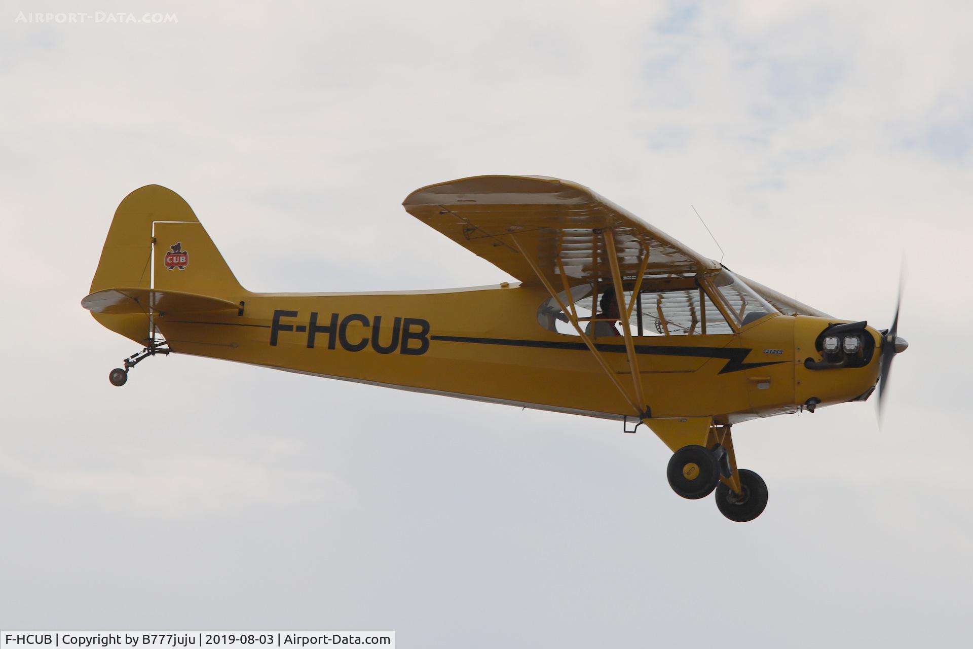 F-HCUB, Piper J3C-65 Cub C/N 17360, over Jullouville