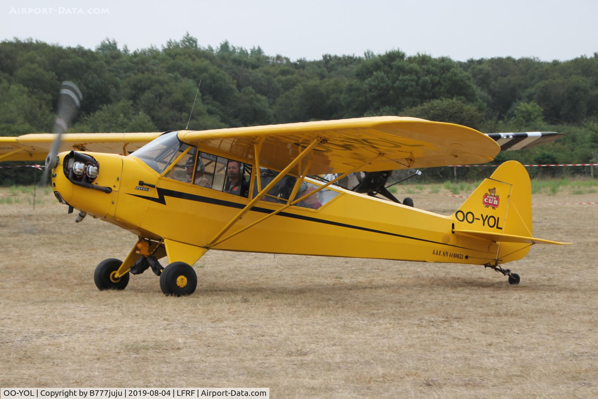 OO-YOL, 1944 Piper L-4H Grasshopper (J3C-65D) C/N 12949, Opération Cobra