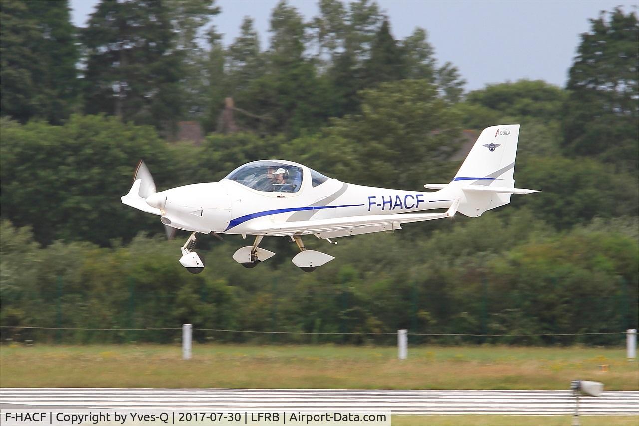 F-HACF, Aquila A210 (AT01) C/N AT01-125, Aquila A210 (AT01), On final rwy 25L, Brest-Bretagne airport (LFRB-BES)