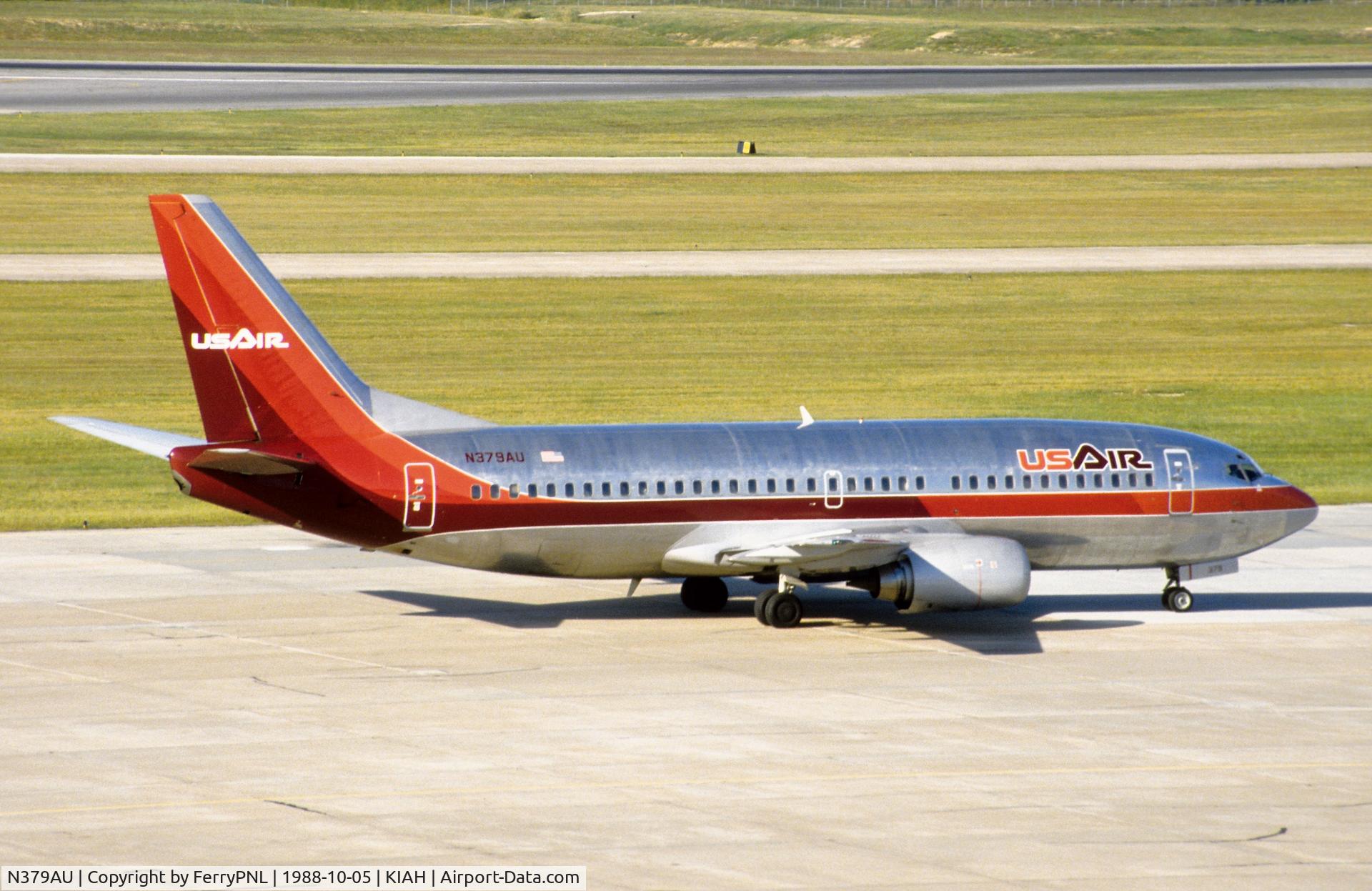 N379AU, 1987 Boeing 737-3B7 C/N 23385, USAir B733