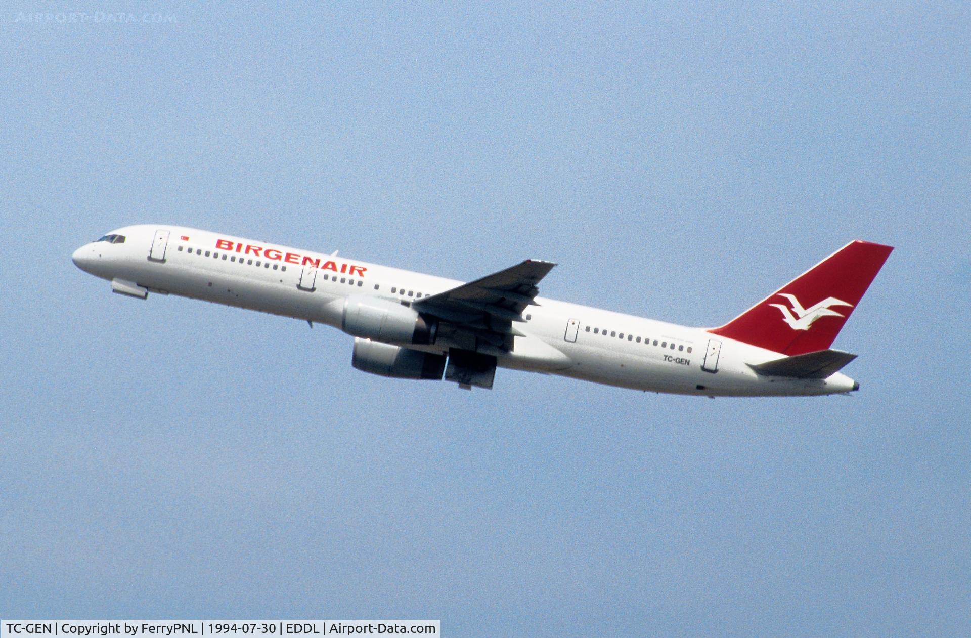 TC-GEN, 1985 Boeing 757-225 C/N 22206, Birgenair B752 taking-off. Aircraft crashed 6 Feb 1996 at POP