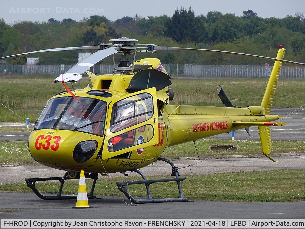 F-HROD, Aerospatiale AS-350B Ecureuil C/N 9080, SDIS 33