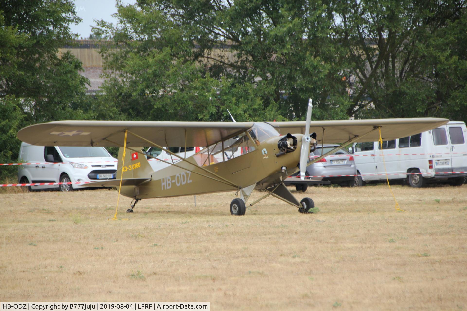 HB-ODZ, 1943 Piper L-4H Grasshopper (J3C-65D) C/N 11651, Opération Cobra