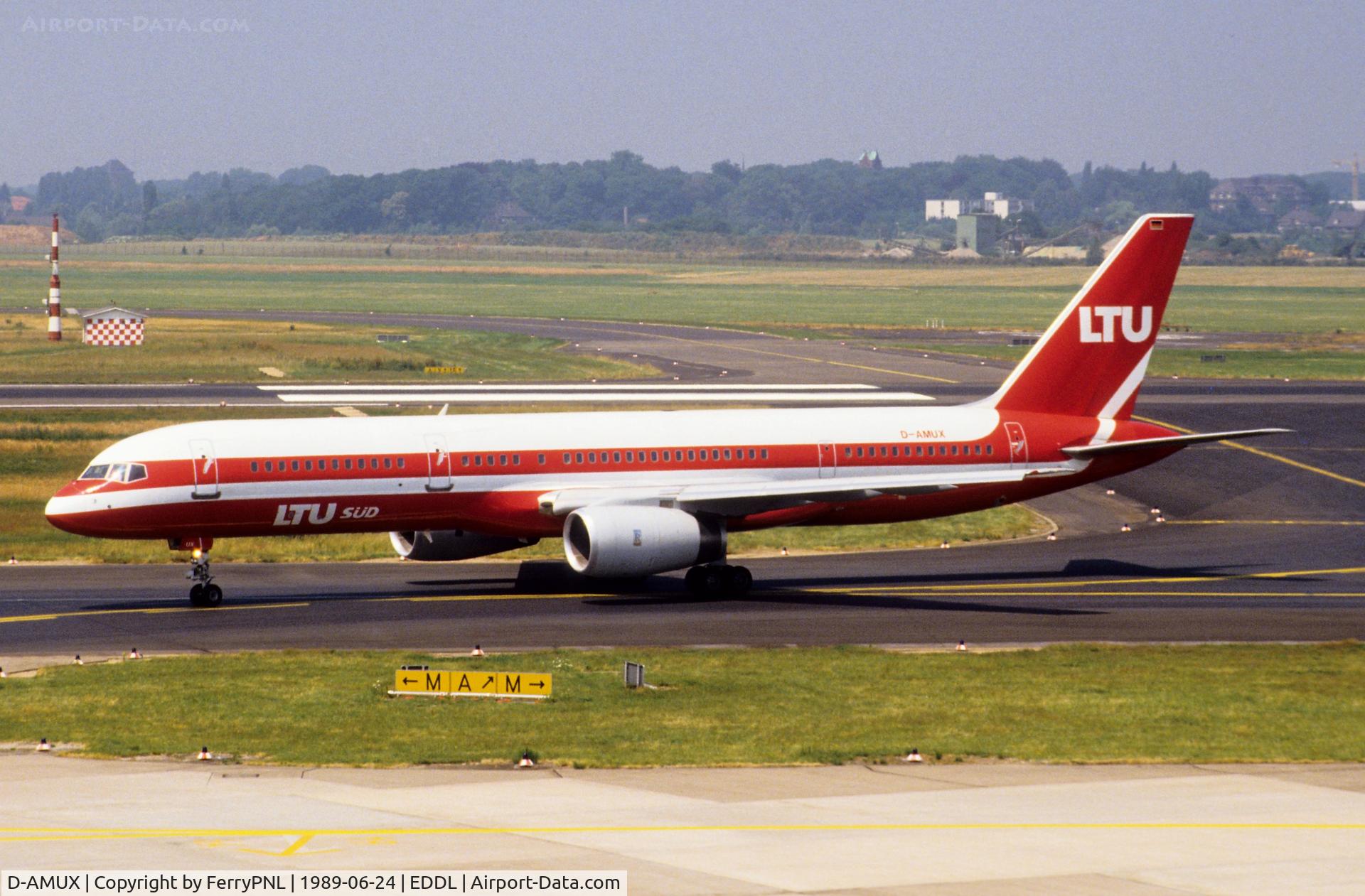D-AMUX, 1988 Boeing 757-2G5 C/N 23983, LTU Sud B752 arriving in DUS