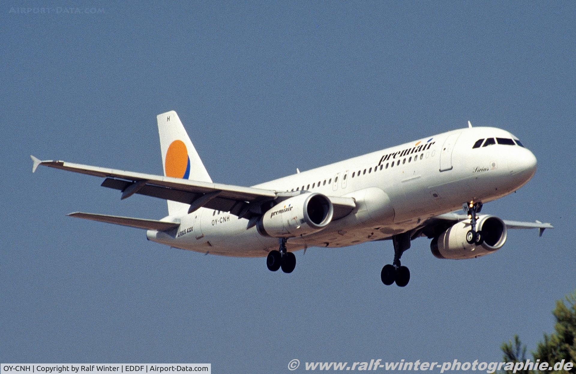 OY-CNH, 1991 Airbus A320-231 C/N 179, Airbus A320-231 - DK VKG Premiair - 179 - OY-CNH - 1997 - FRA