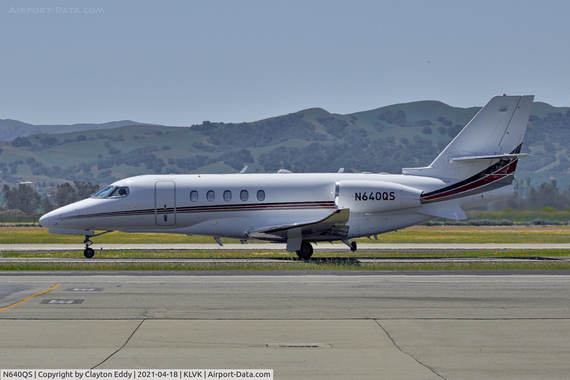 N640QS, 2002 Cessna 560XL C/N 560-5240, Livermore Airport California 2021.