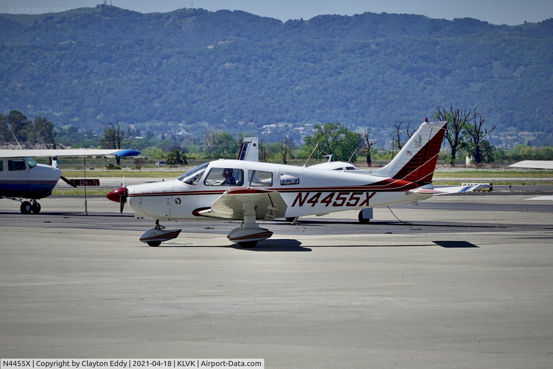 N4455X, 1975 Piper PA-28-151 C/N 28-7615013, Livermore Airport California 2021.