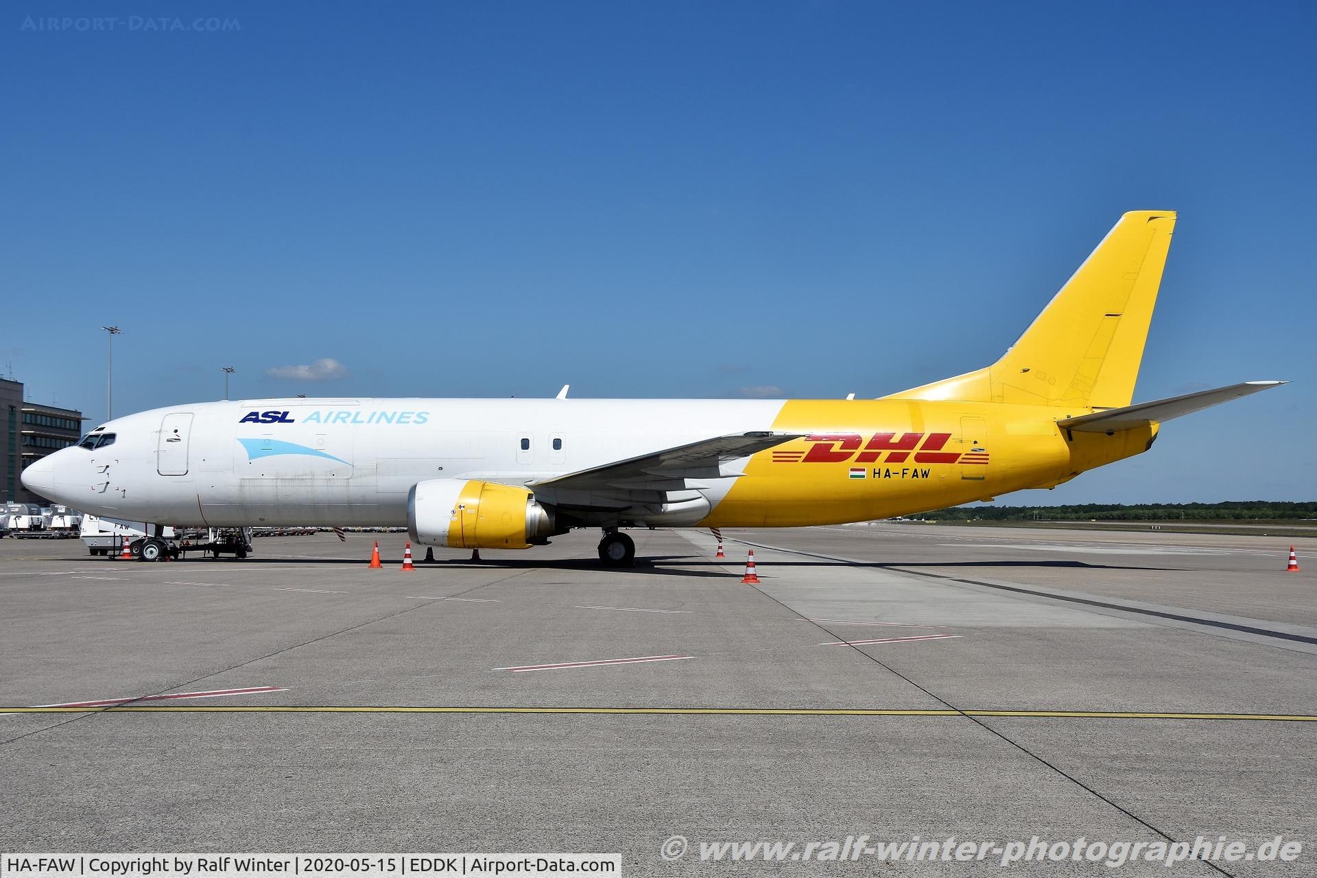 HA-FAW, 1990 Boeing 737-476 C/N 24435, Boeing 737-476 - ASL Airlines Hungary - 24435 - HA-FAW - 15.05.2020 - CGN