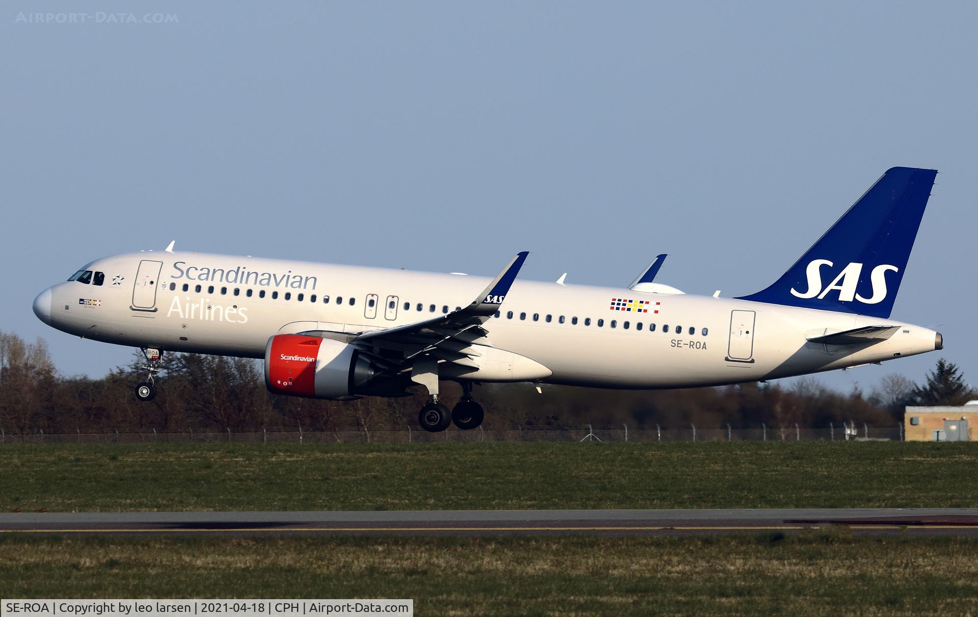 SE-ROA, 2017 Airbus A320-251N C/N 7602, Copenhagen 18.4.2021 L/D R-04L