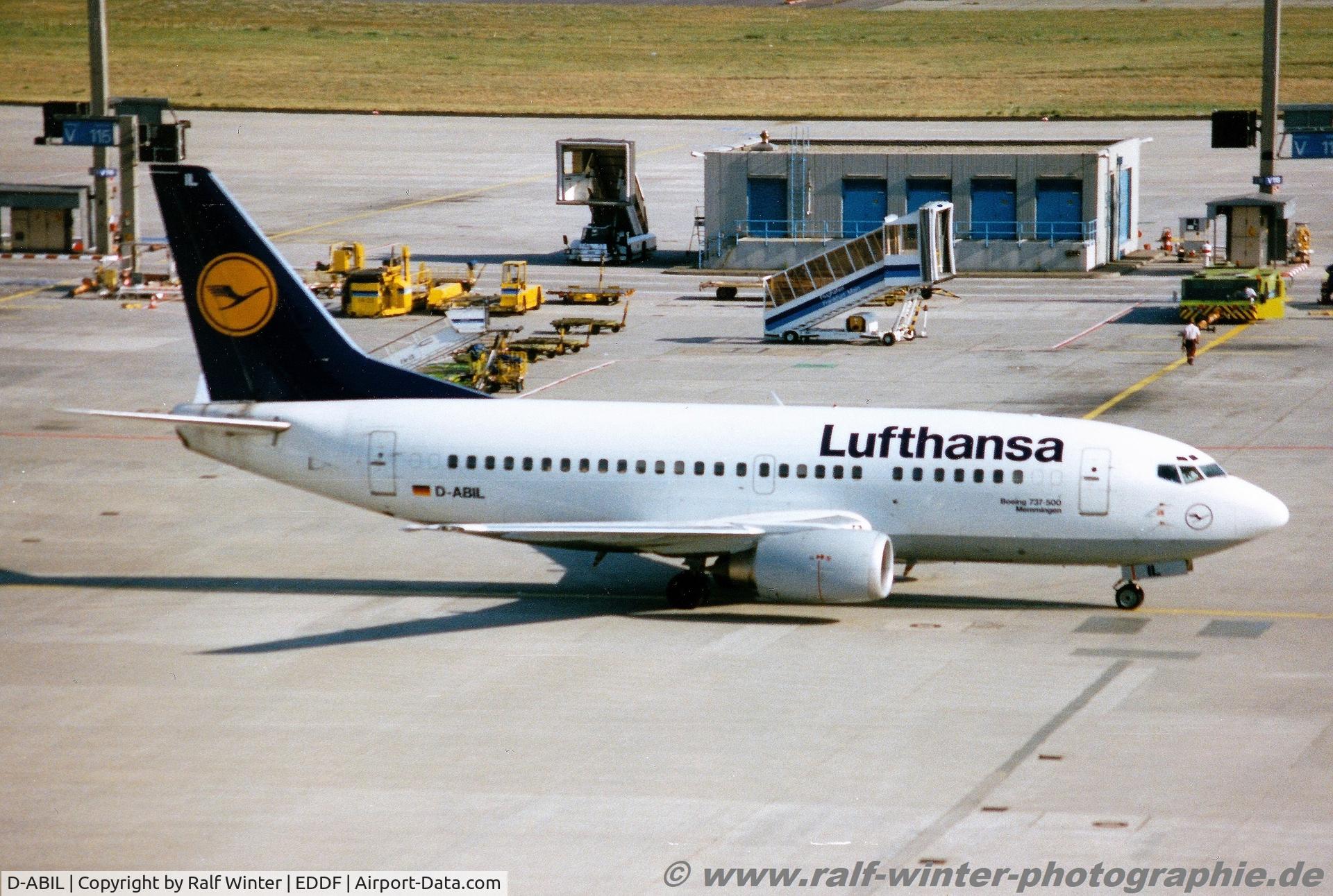 D-ABIL, 1991 Boeing 737-530 C/N 24824, Boeing 737-530 - LH DLH Lufthansa 'Memmingen' - 24824 - D-ABIL - 09.1997 - FRA