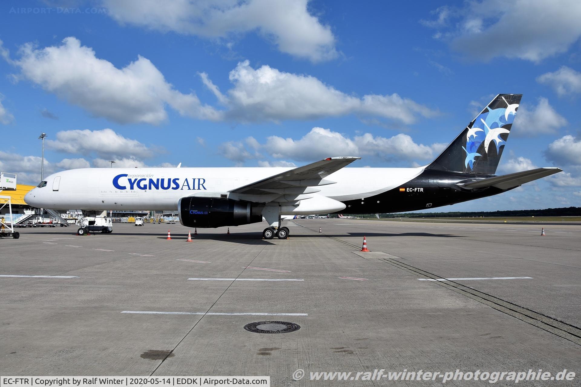 EC-FTR, 1993 Boeing 757-256(PCF) C/N 26239, Boeing 757-256 - RGN Cygnus Air - 26239 - EC-FTR - 14.05.2020 - CGN