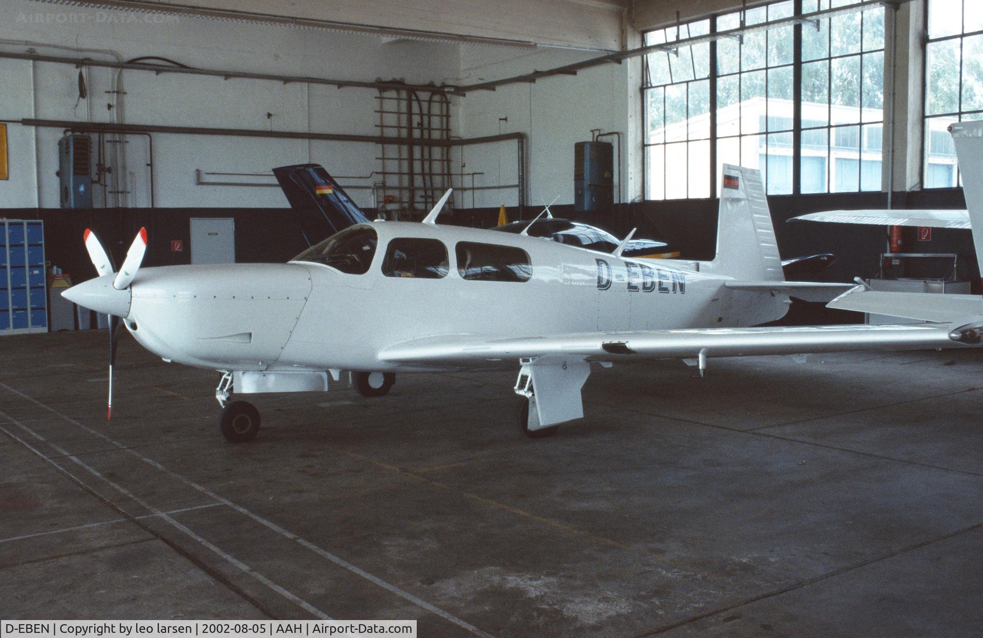 D-EBEN, 1988 Mooney M.20L C/N 0013, Aarchen 5.8.2002