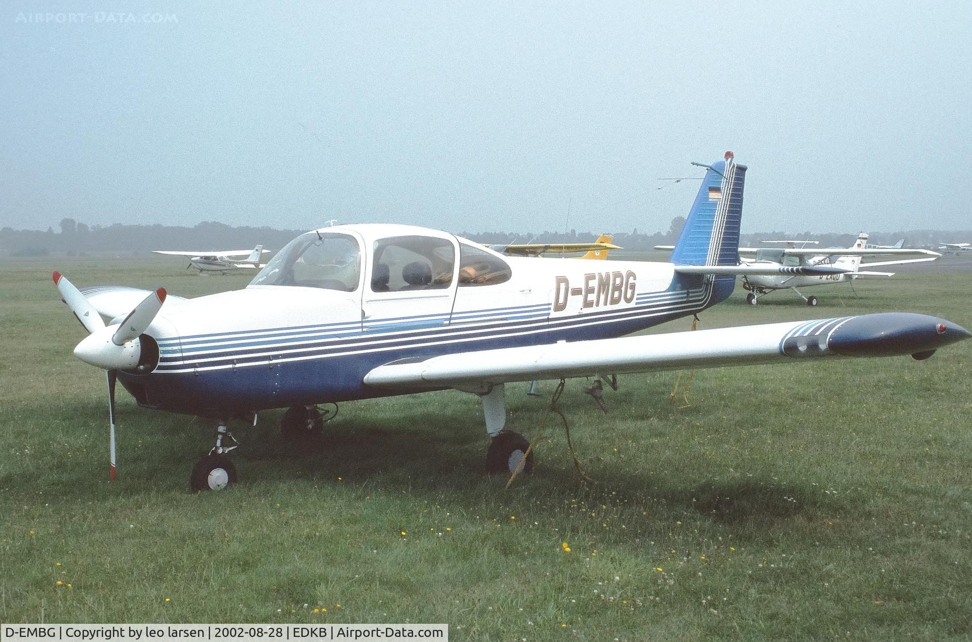 D-EMBG, Fuji FA-200-180 Aero Subaru C/N 157, Hangelar 28.8.2002
