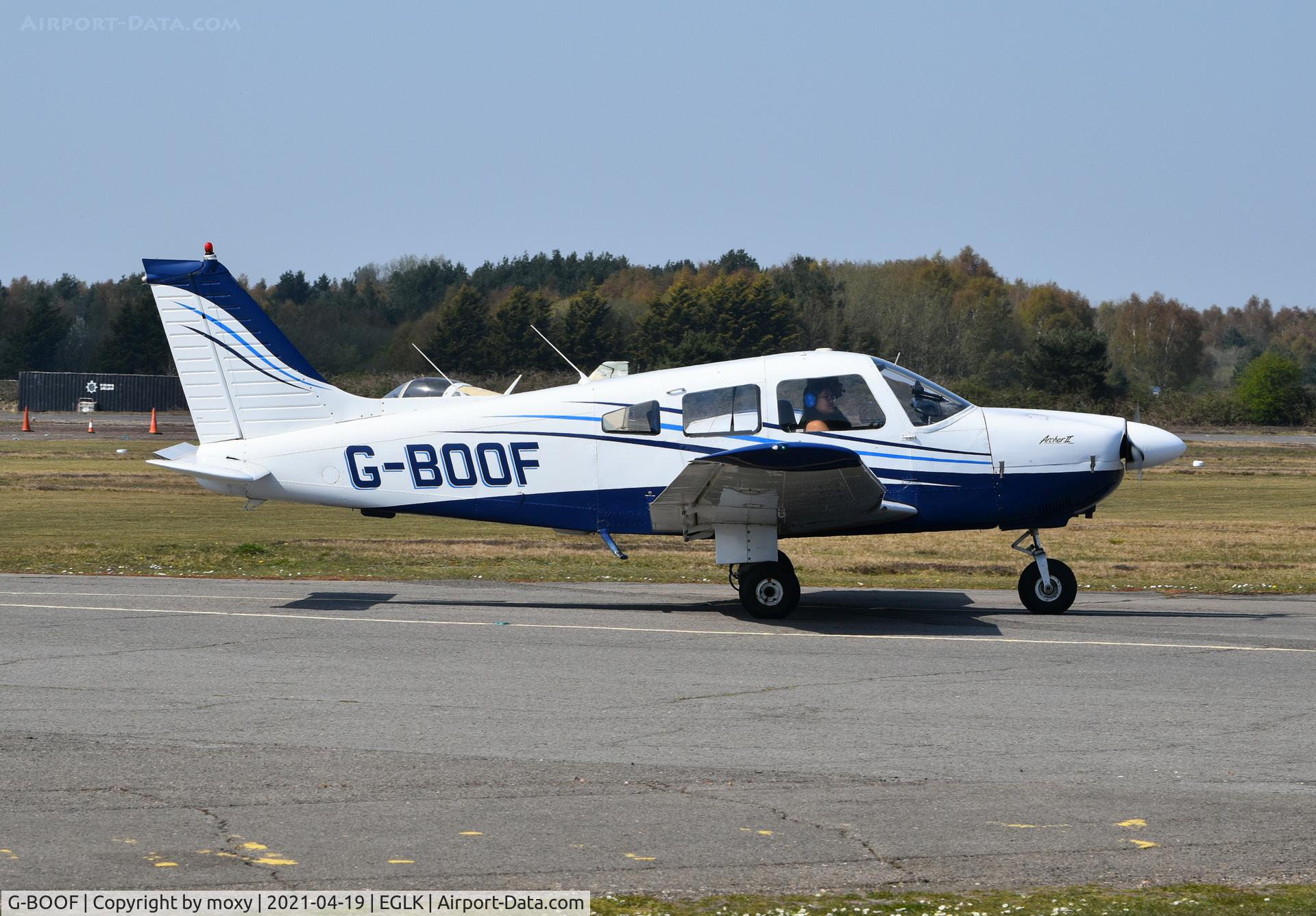 G-BOOF, 1978 Piper PA-28-181 Cherokee Archer II C/N 28-7890084, Piper PA-28-181 Cherokee Archer II at Blackbushe. Ex N47510