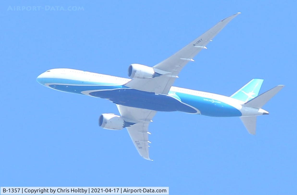 B-1357, 2018 Boeing 787-9 Dreamliner C/N 63043, Over Potters Bar, Herts