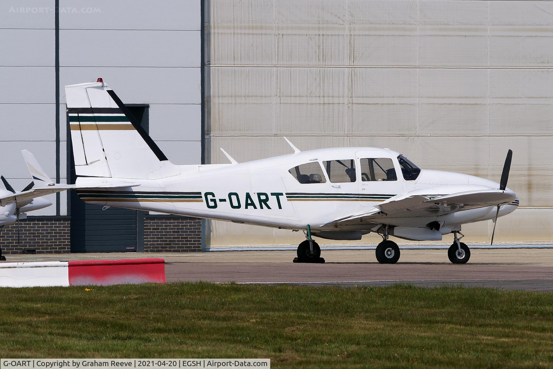 G-OART, 1969 Piper PA-23-250 Aztec D C/N 27-4293, Parked at Norwich.