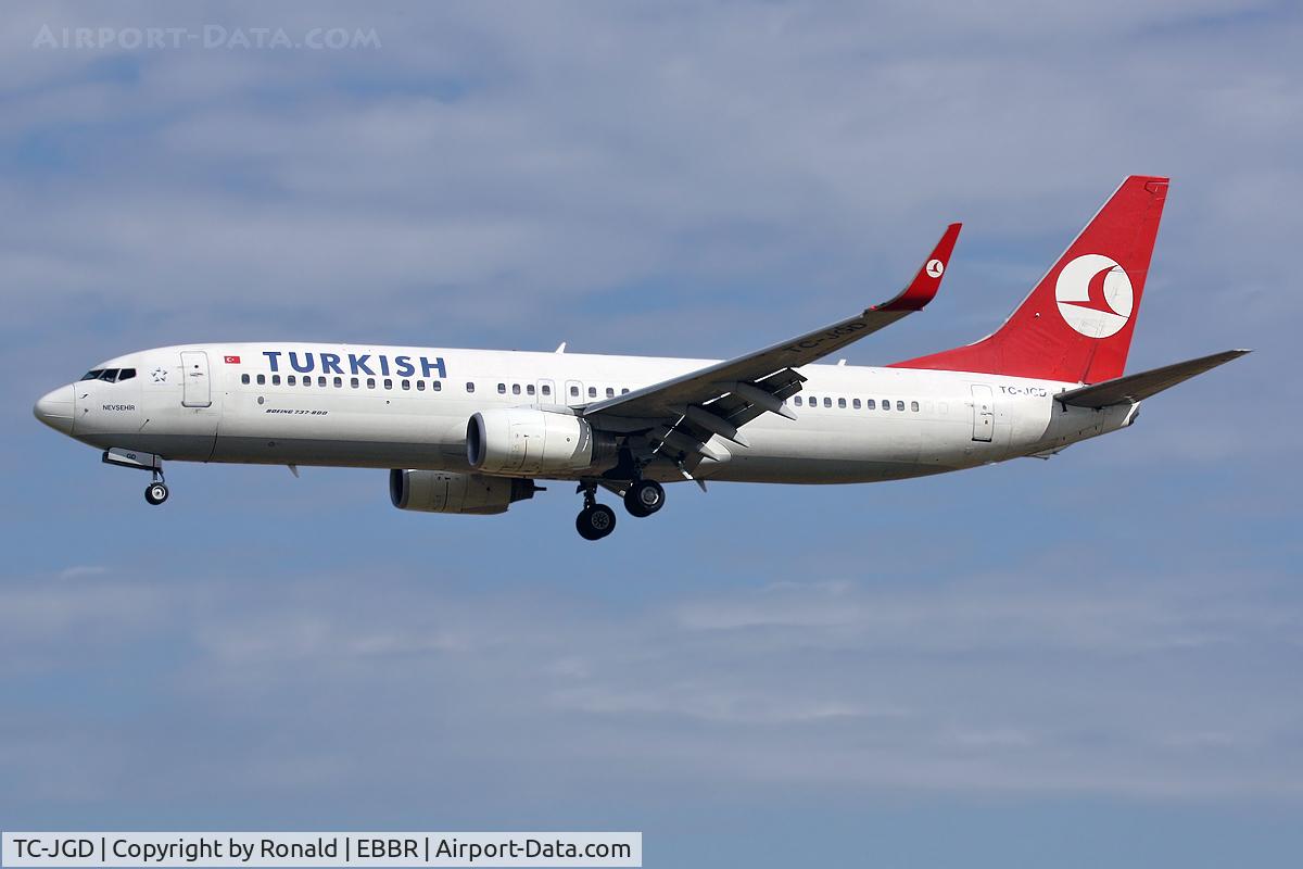 TC-JGD, 2001 Boeing 737-8F2 C/N 29788, at bru