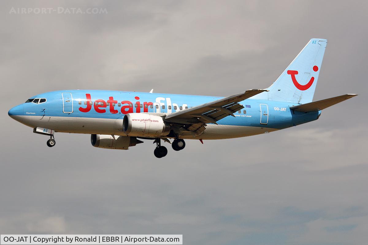 OO-JAT, 1990 Boeing 737-5K5 C/N 24927, at bru