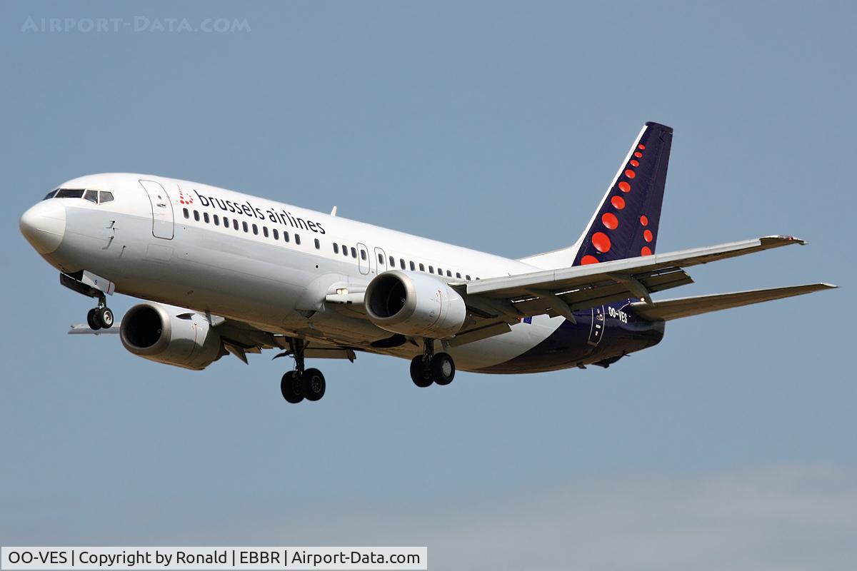 OO-VES, 1996 Boeing 737-43Q C/N 28493, at bru