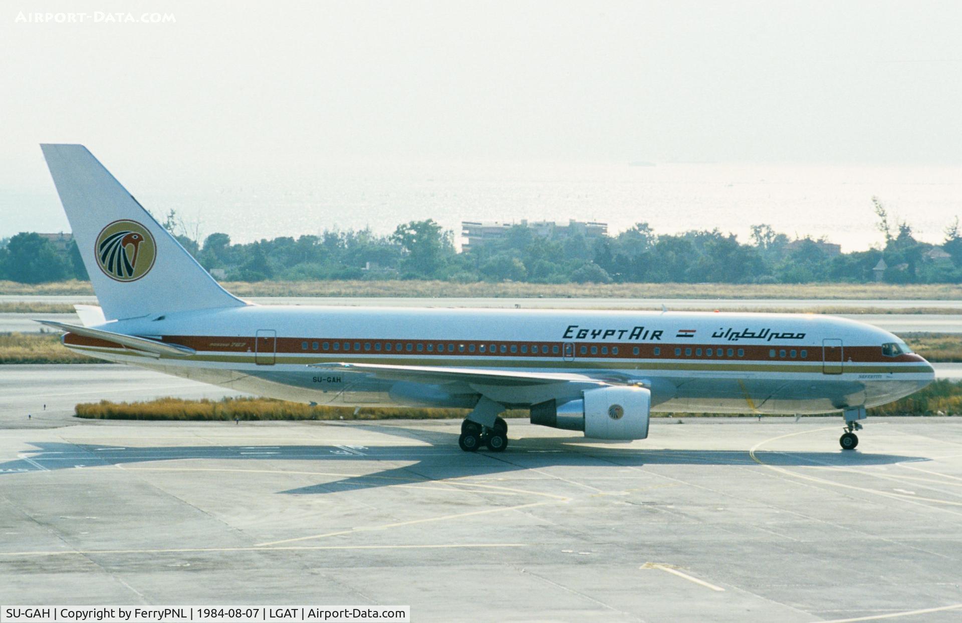 SU-GAH, 1984 Boeing 767-266/ER C/N 23178, Arrival of EgyptAir B762
