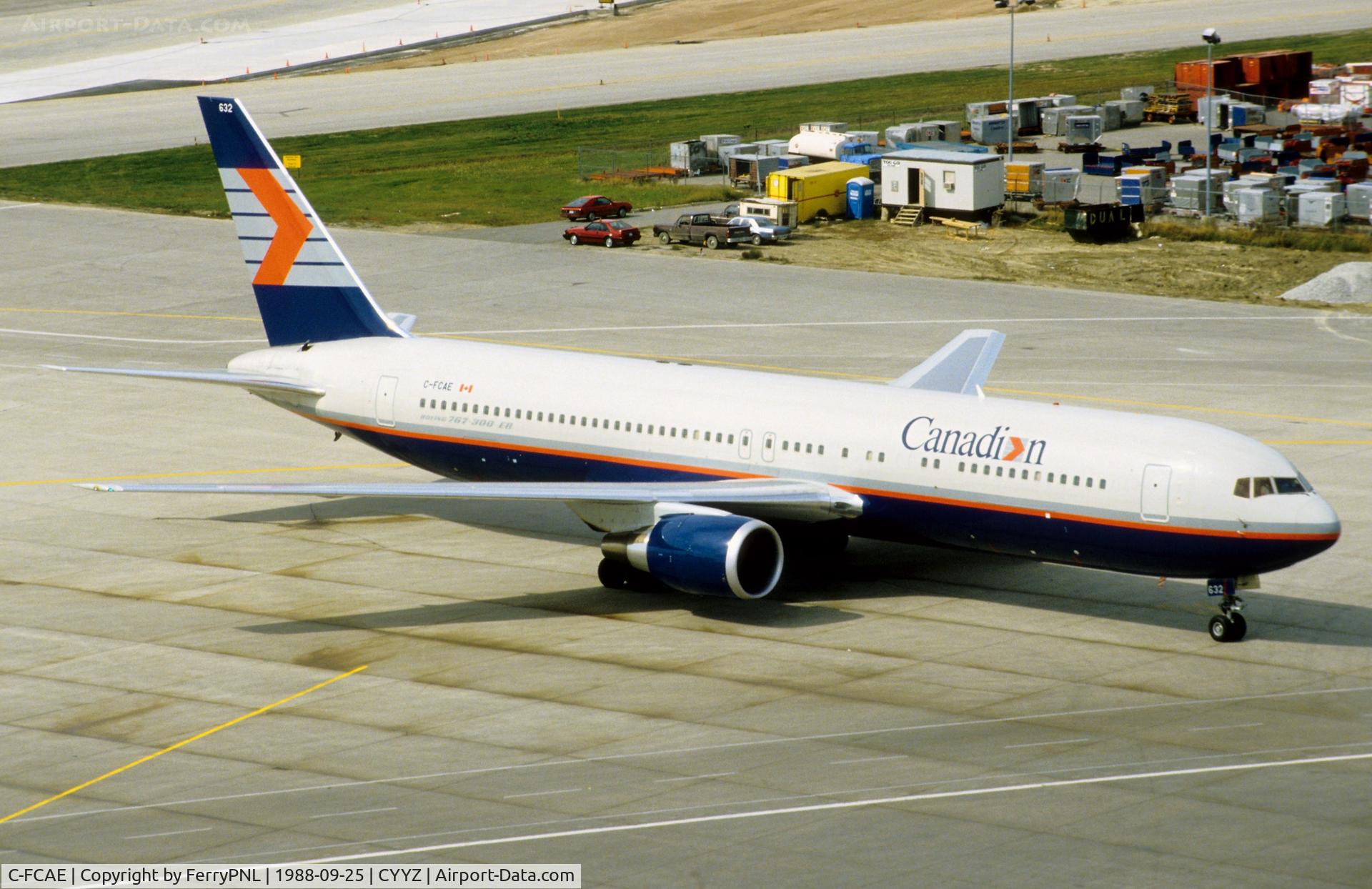 C-FCAE, 1988 Boeing 767-375/ER C/N 24083, Canadian B763 arriving in YYZ