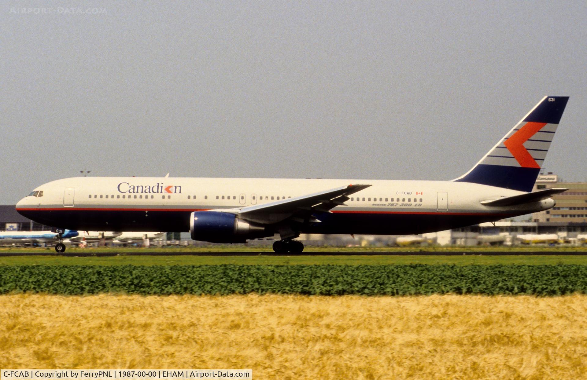 C-FCAB, 1988 Boeing 767-375/ER C/N 24082, Canadian B763 departing AMS