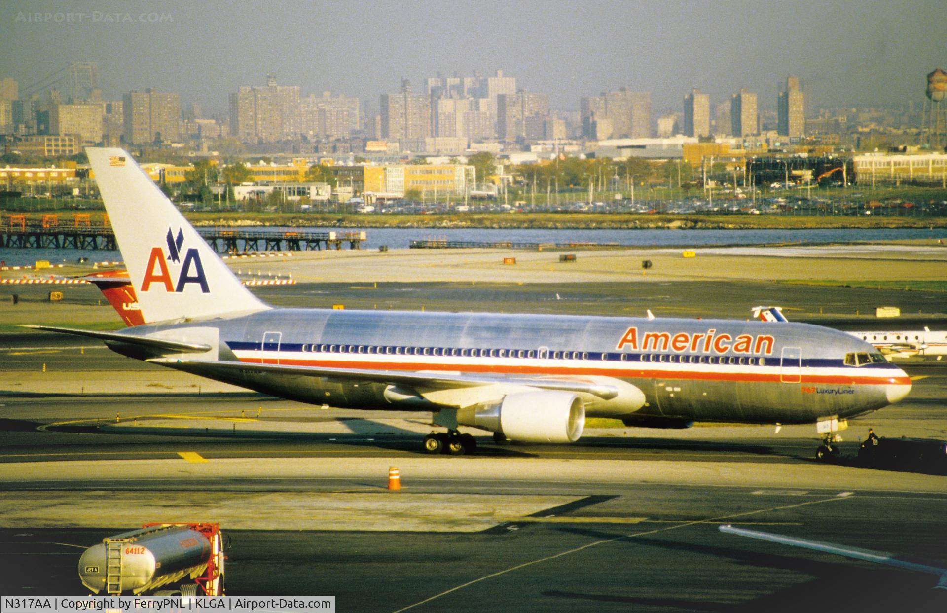 N317AA, 1985 Boeing 767-223 C/N 22319, American B762 in LGA