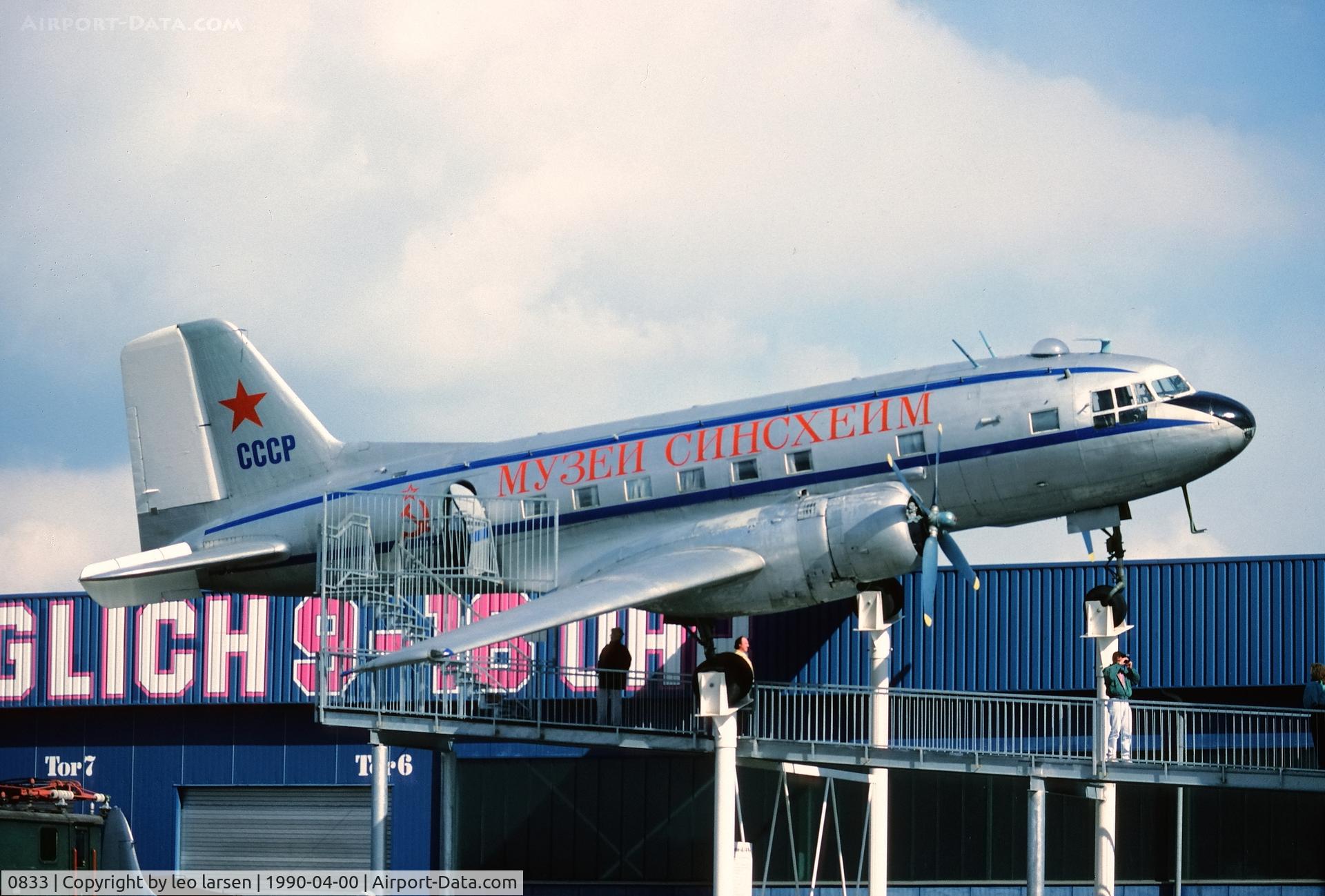 0833, 1956 Ilyushin Il-14P C/N 14600833, Sinsheim april 1990