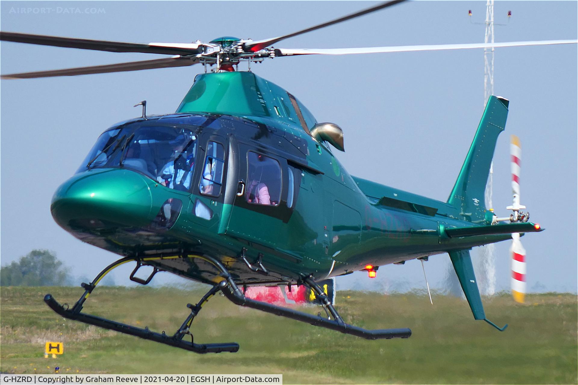 G-HZRD, 2020 AgustaWestland AW-119 MKII Koala Koala C/N 14961, Landing at Norwich.
