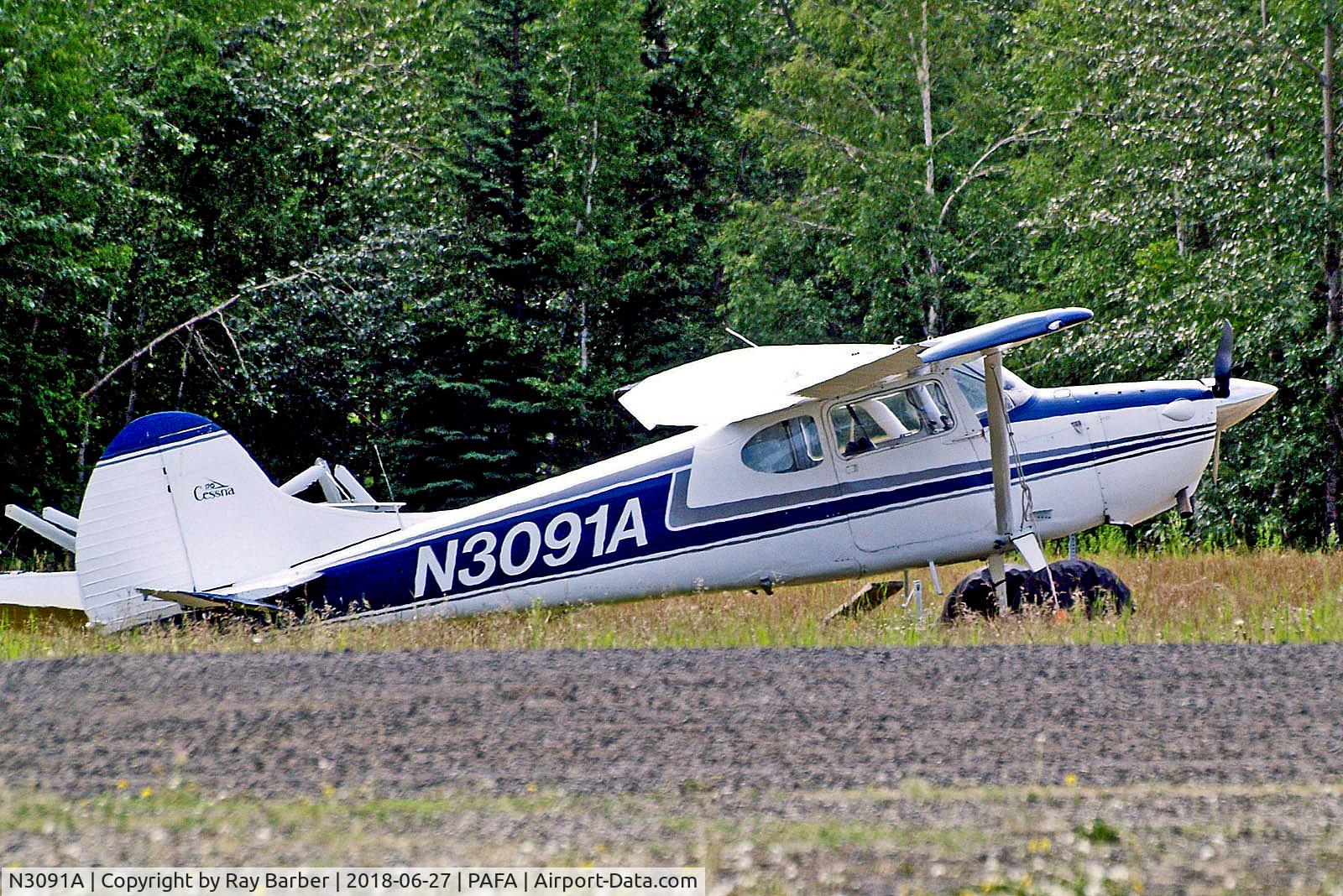 N3091A, 1953 Cessna 170B C/N 25735, N3091A   Cessna 170B [25735] Fairbanks Int'l~N 27/06/2018