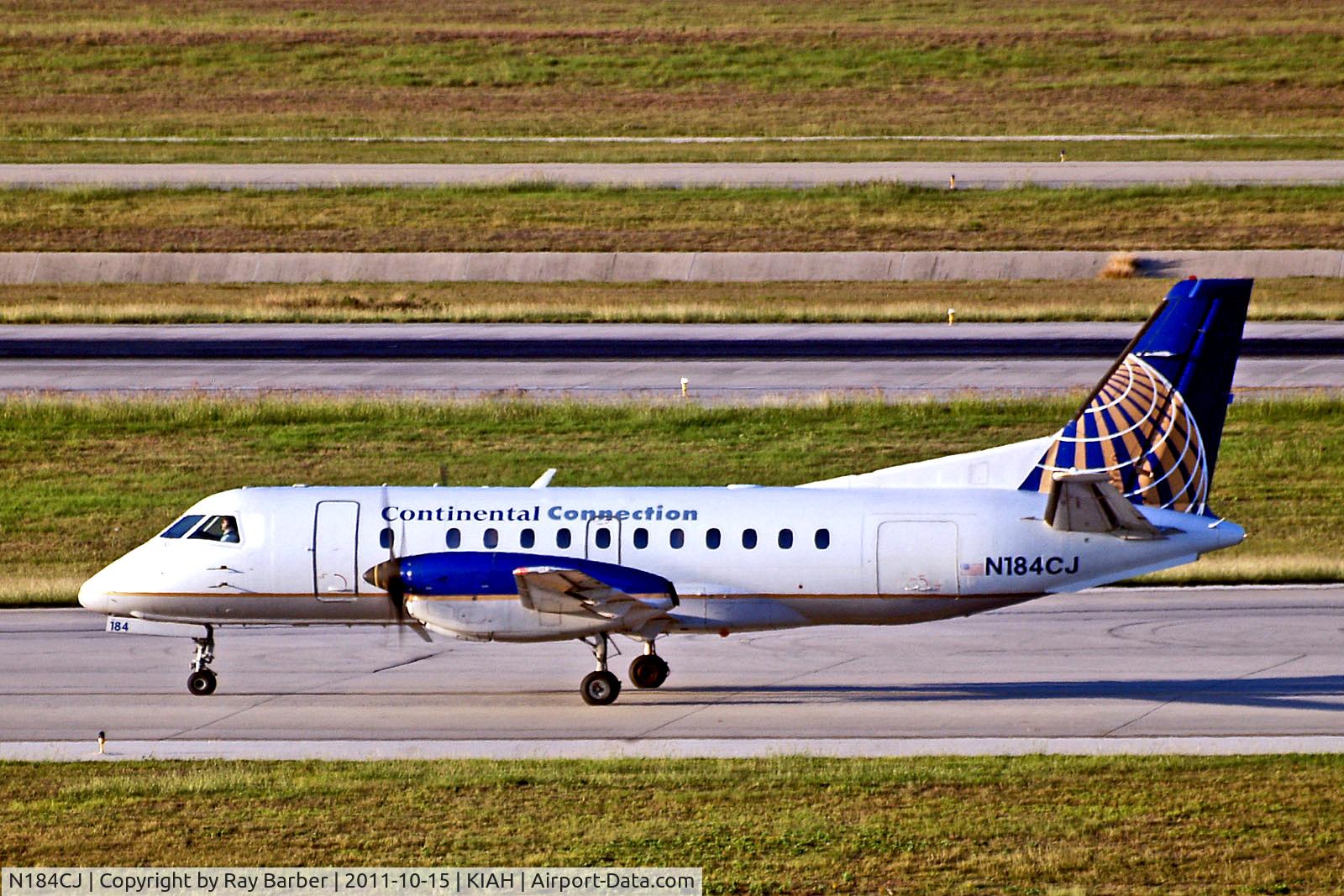 N184CJ, 1990 Saab 340B C/N 340B-184, N184CJ   SAAB-Scania  SF.340B [184] (Continental Connection/Colgan Air) Houston-George Bush Intercontinental~N 15/10/2011